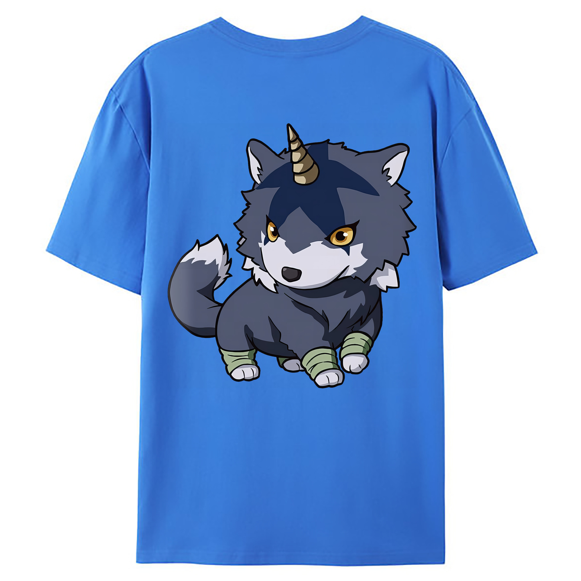 （画像用） 転スラ Regarding Reincarnated to Slime 綿100％ メンズ半袖Tシャツ（バックプリント） 通気性