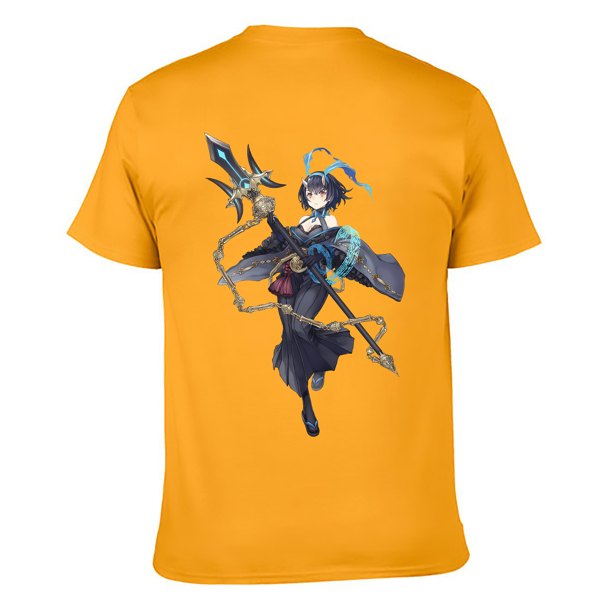 （画像用） 転スラ Regarding Reincarnated to Slime 綿100％ メンズ半袖Tシャツ（バックプリント） 通気性