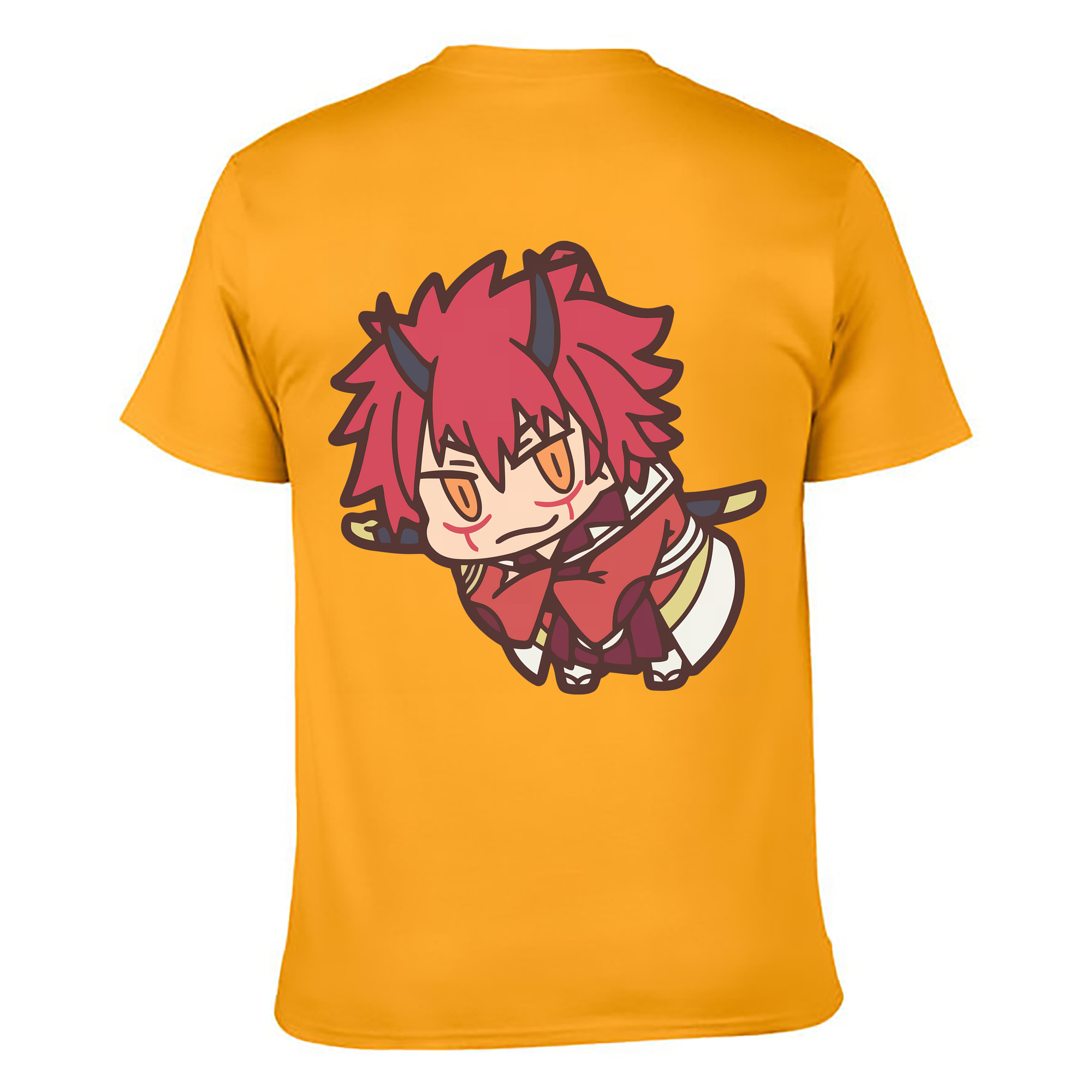 （画像用） 転スラ Regarding Reincarnated to Slime 綿100％ メンズ半袖Tシャツ（バックプリント） 通気性