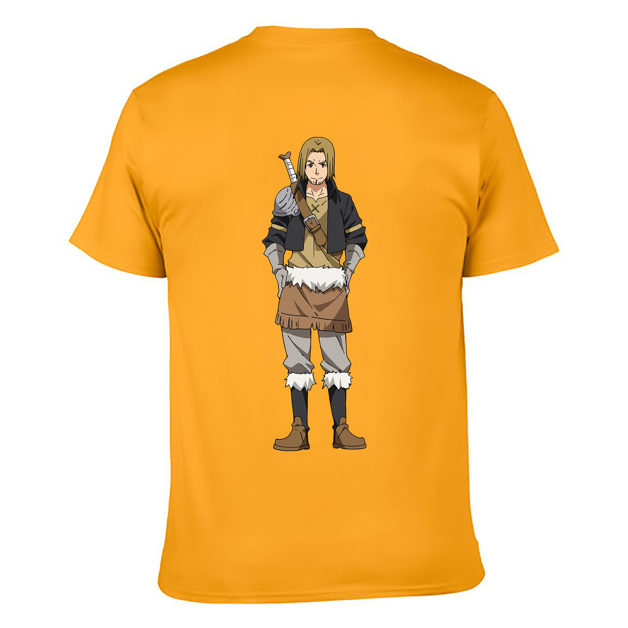 （画像用） 転スラ Regarding Reincarnated to Slime 綿100％ メンズ半袖Tシャツ（バックプリント） 通気性