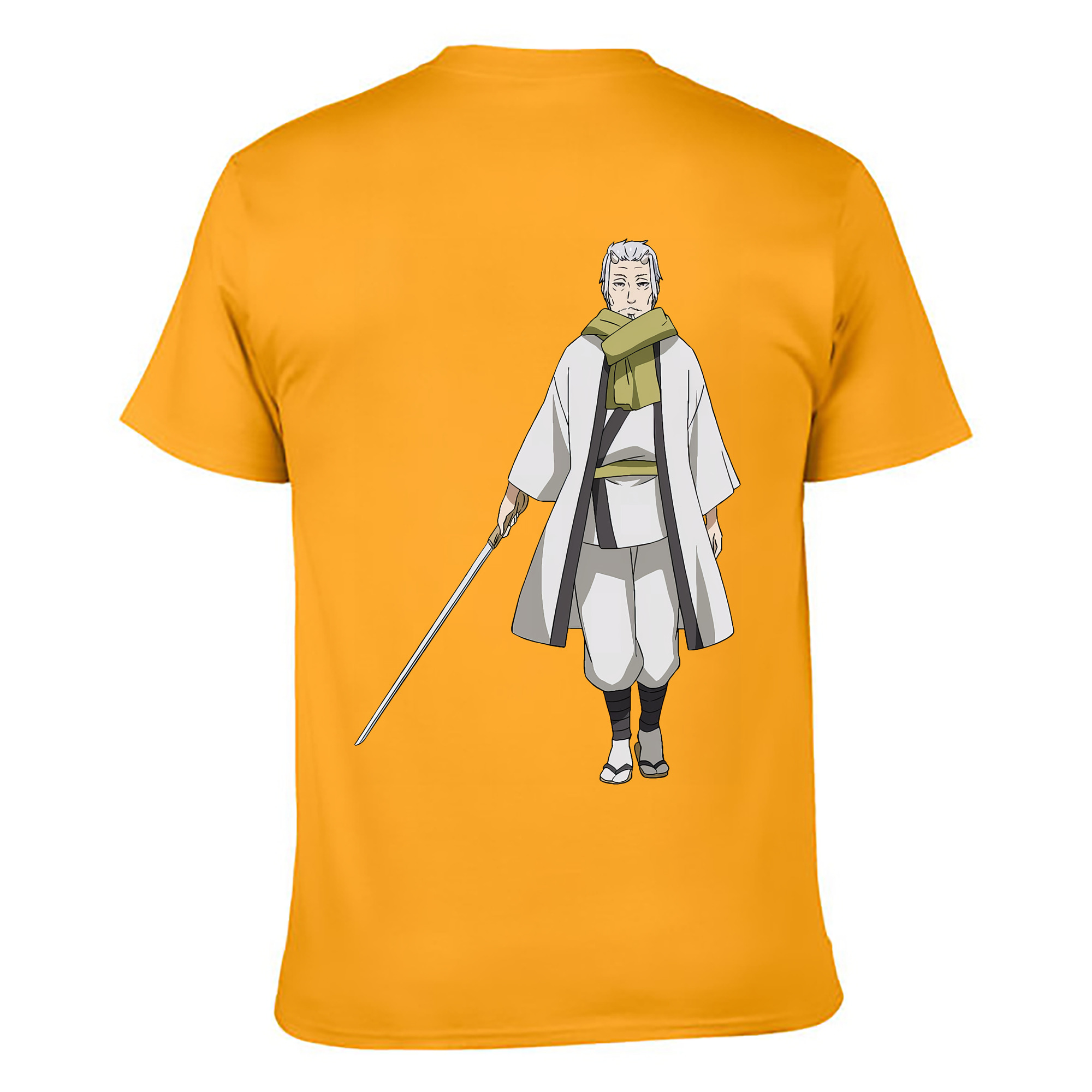 （画像用） 転スラ Regarding Reincarnated to Slime 綿100％ メンズ半袖Tシャツ（バックプリント） 通気性