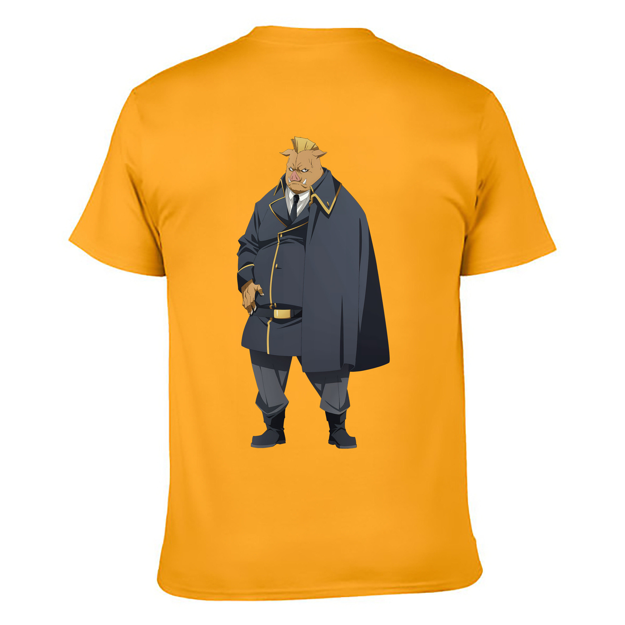 （画像用） 転スラ Regarding Reincarnated to Slime 綿100％ メンズ半袖Tシャツ（バックプリント） 通気性