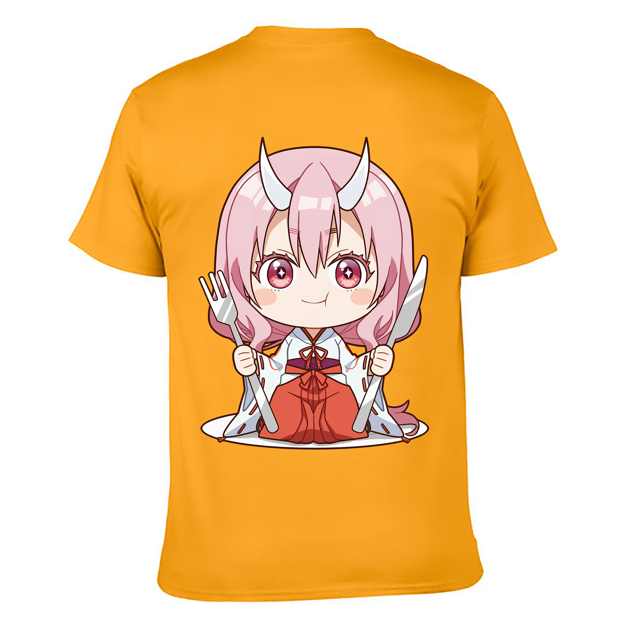 （画像用） 転スラ Regarding Reincarnated to Slime 綿100％ メンズ半袖Tシャツ（バックプリント） 通気性