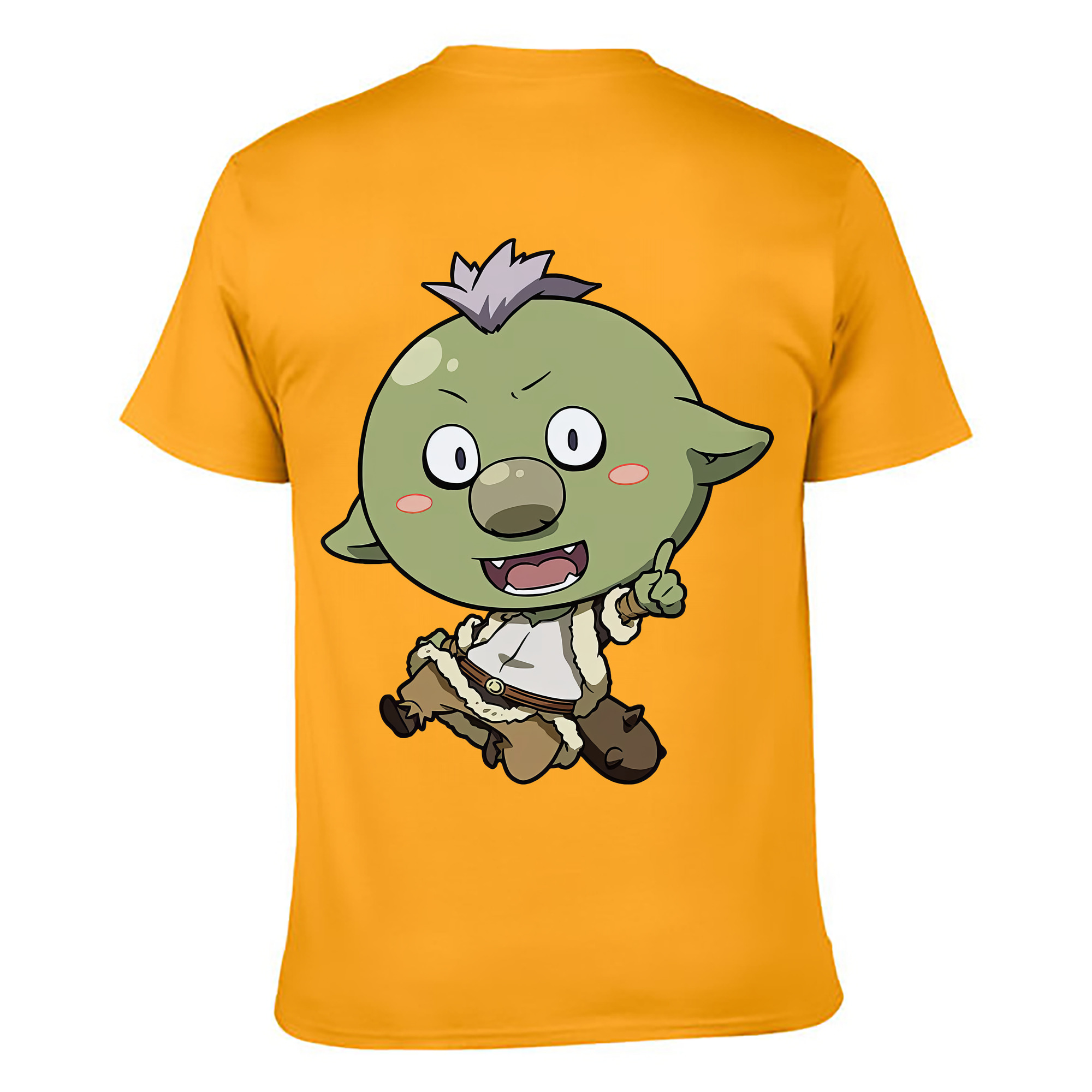 （画像用） 転スラ Regarding Reincarnated to Slime 綿100％ メンズ半袖Tシャツ（バックプリント） 通気性