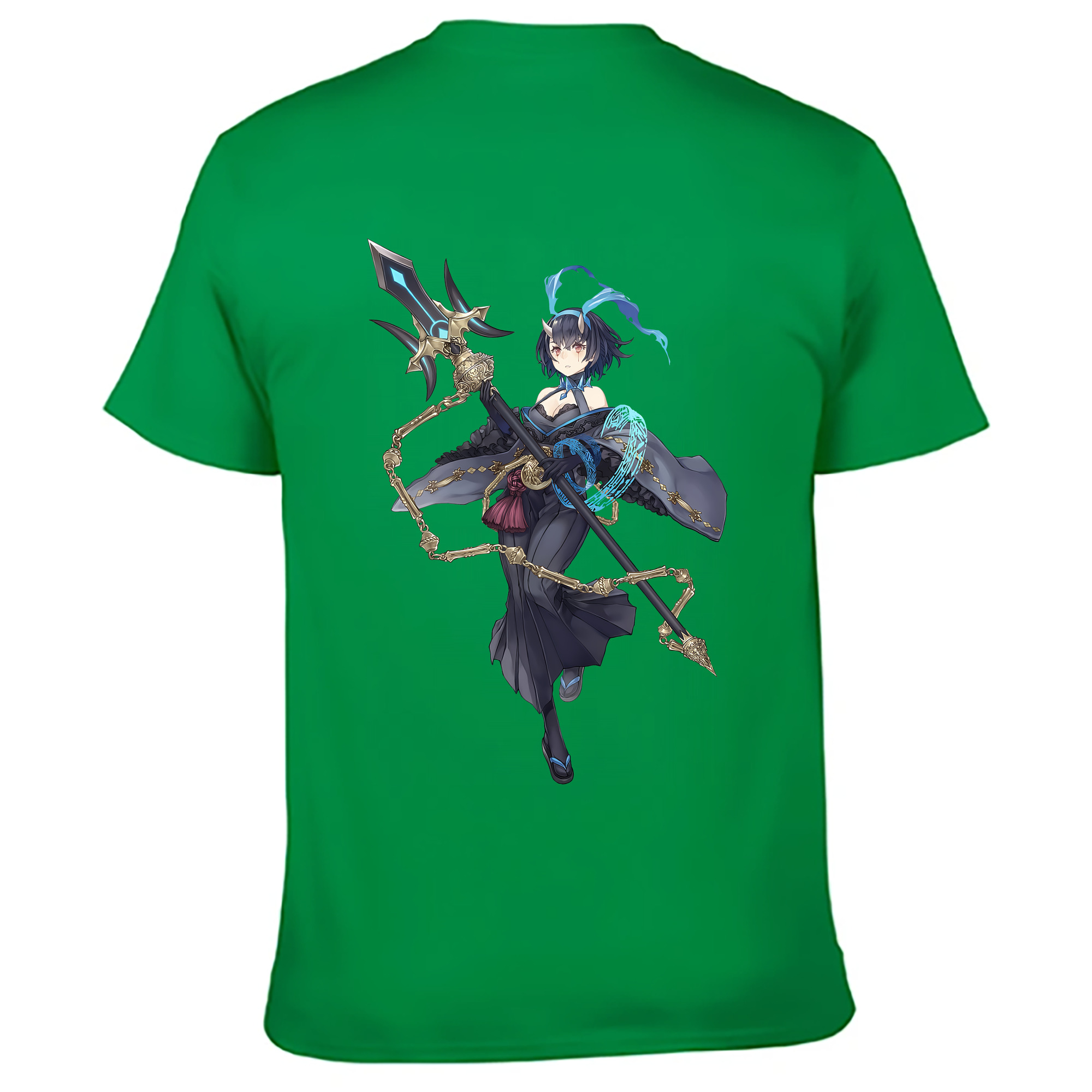（画像用） 転スラ Regarding Reincarnated to Slime 綿100％ メンズ半袖Tシャツ（バックプリント） 通気性