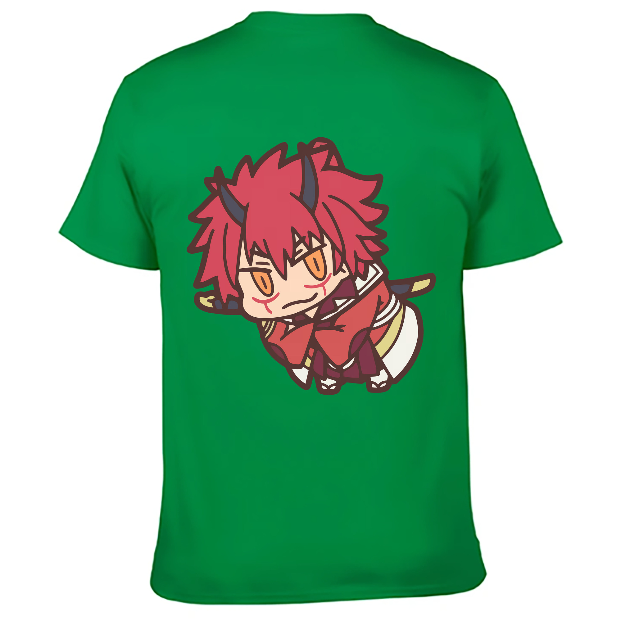 （画像用） 転スラ Regarding Reincarnated to Slime 綿100％ メンズ半袖Tシャツ（バックプリント） 通気性
