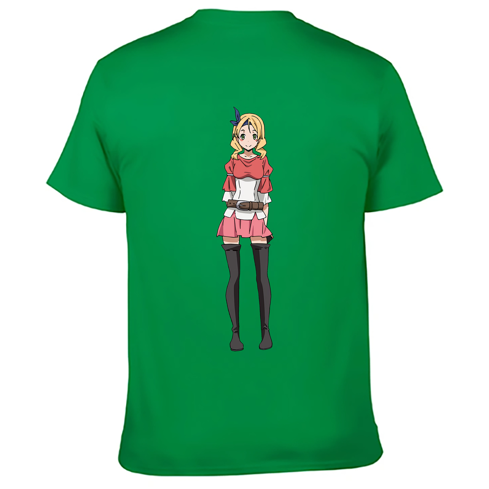 （画像用） 転スラ Regarding Reincarnated to Slime 綿100％ メンズ半袖Tシャツ（バックプリント） 通気性