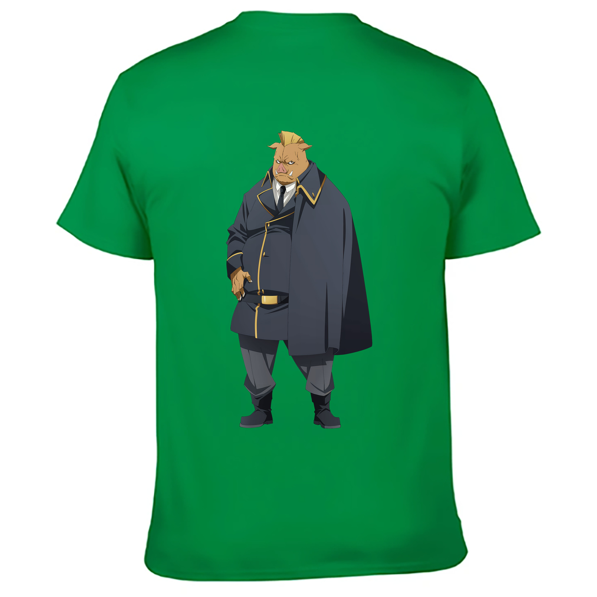 （画像用） 転スラ Regarding Reincarnated to Slime 綿100％ メンズ半袖Tシャツ（バックプリント） 通気性