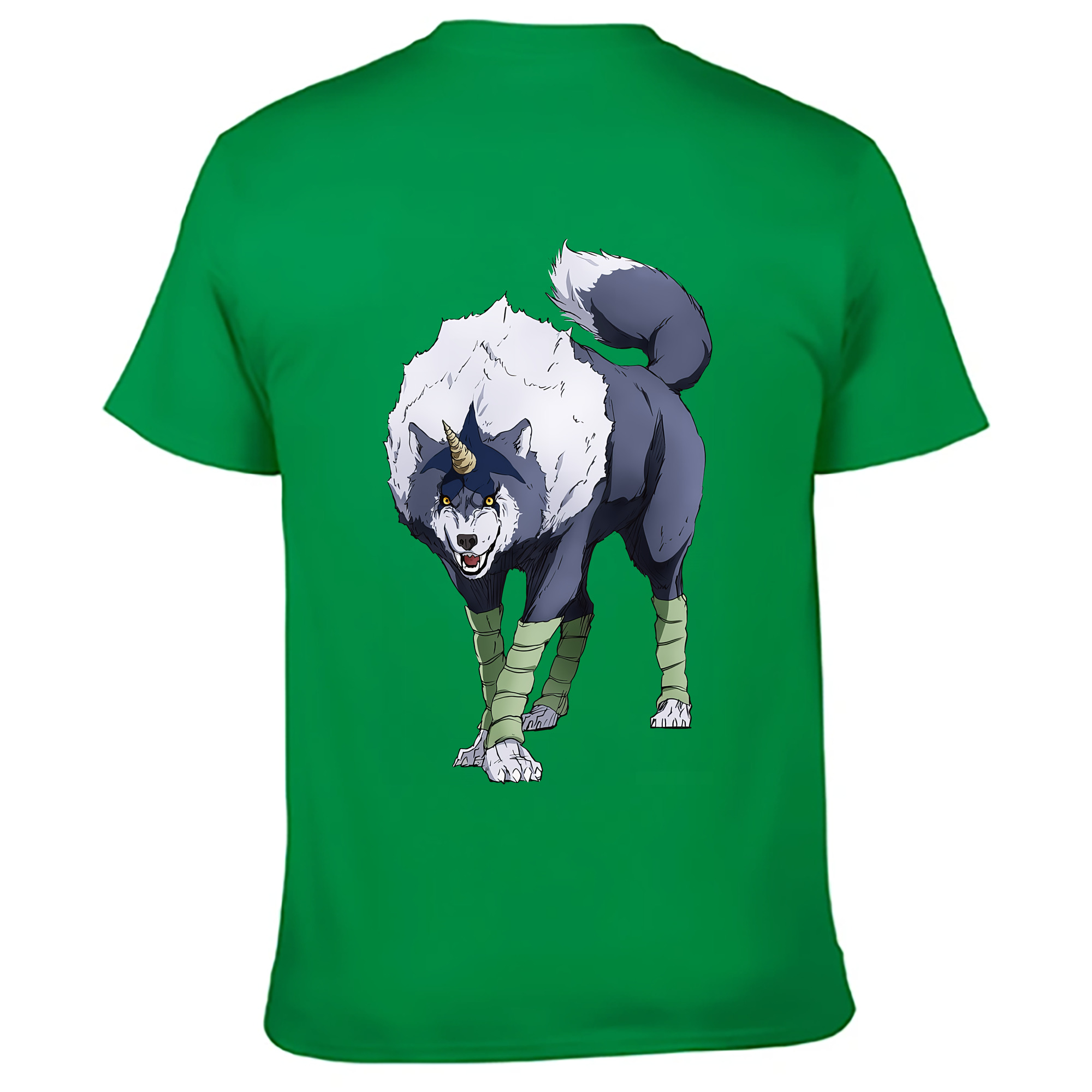 （画像用） 転スラ Regarding Reincarnated to Slime 綿100％ メンズ半袖Tシャツ（バックプリント） 通気性