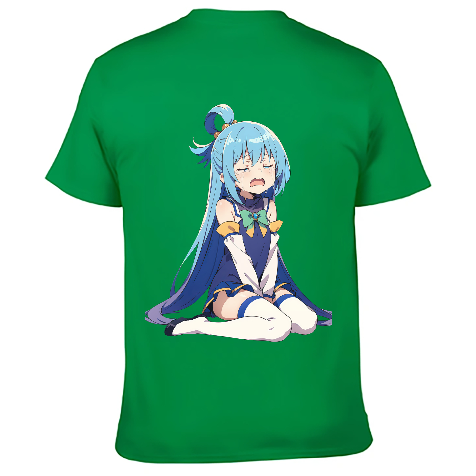 （画像用） 転スラ Regarding Reincarnated to Slime 綿100％ メンズ半袖Tシャツ（バックプリント） 通気性