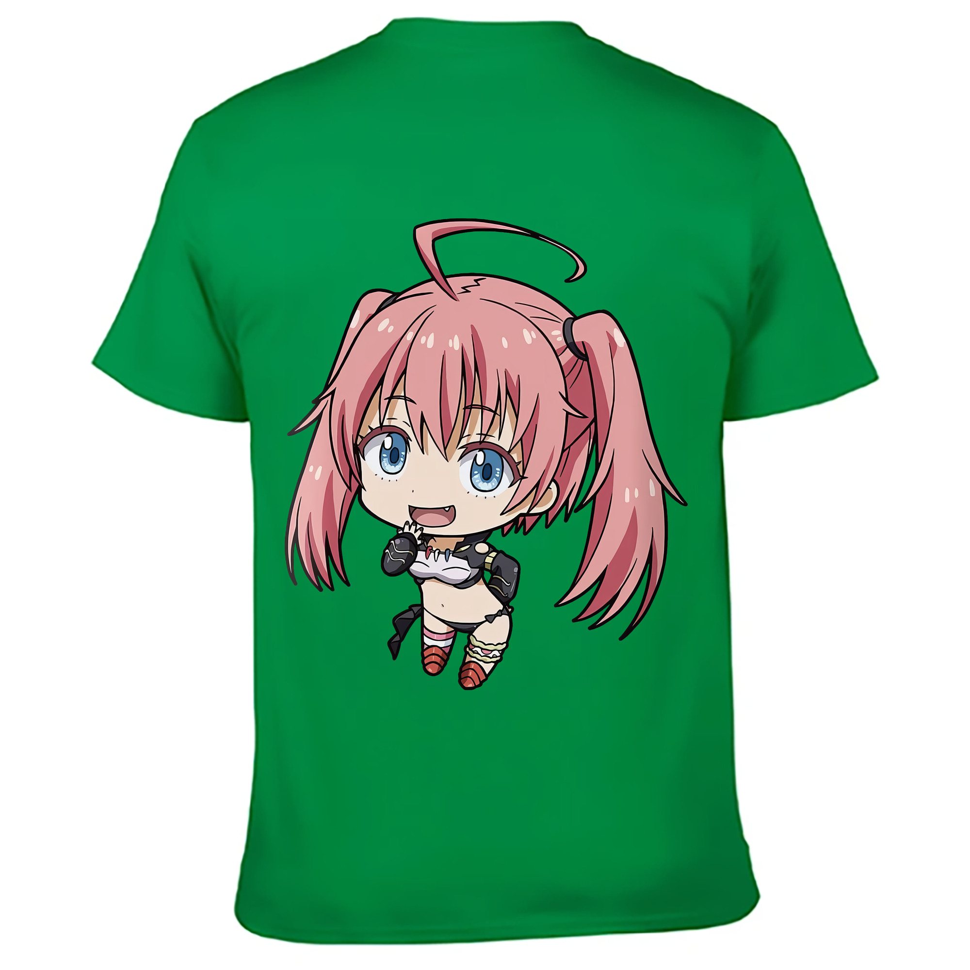 （画像用） 転スラ Regarding Reincarnated to Slime 綿100％ メンズ半袖Tシャツ（バックプリント） 通気性