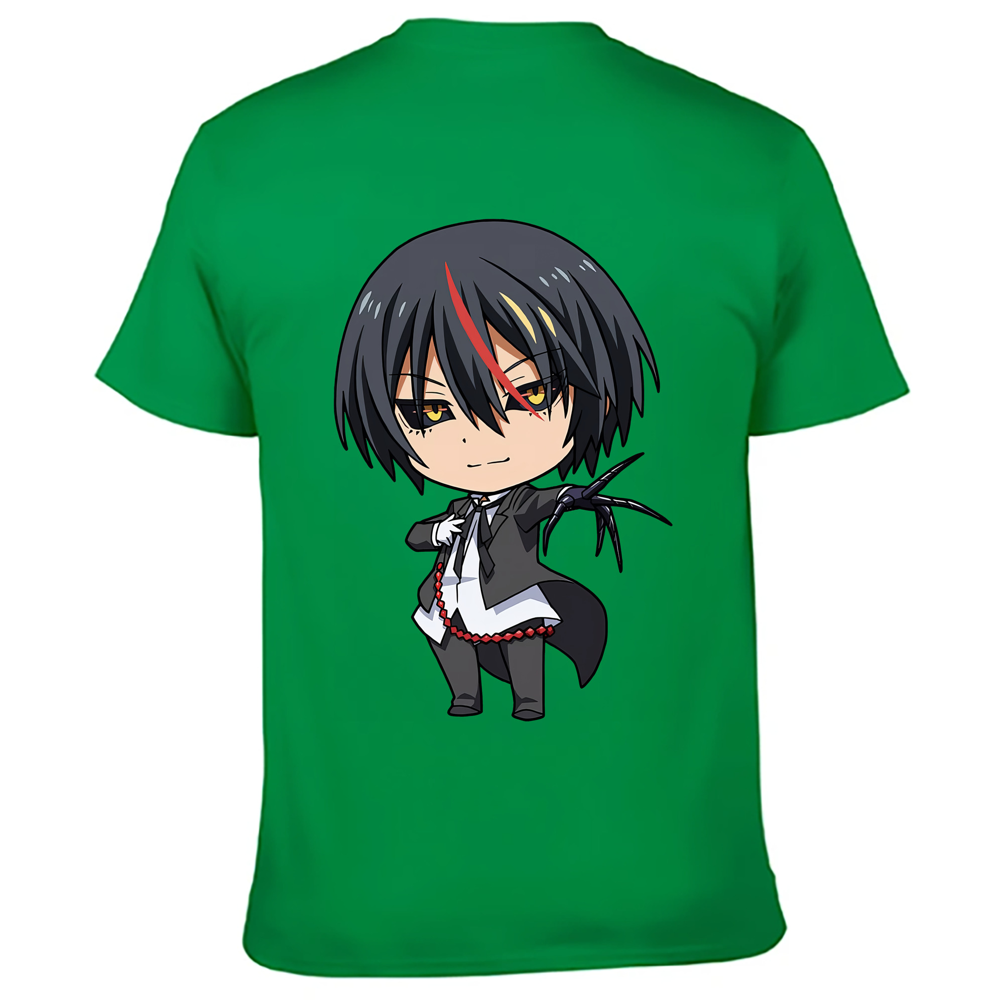 （画像用） 転スラ Regarding Reincarnated to Slime 綿100％ メンズ半袖Tシャツ（バックプリント） 通気性