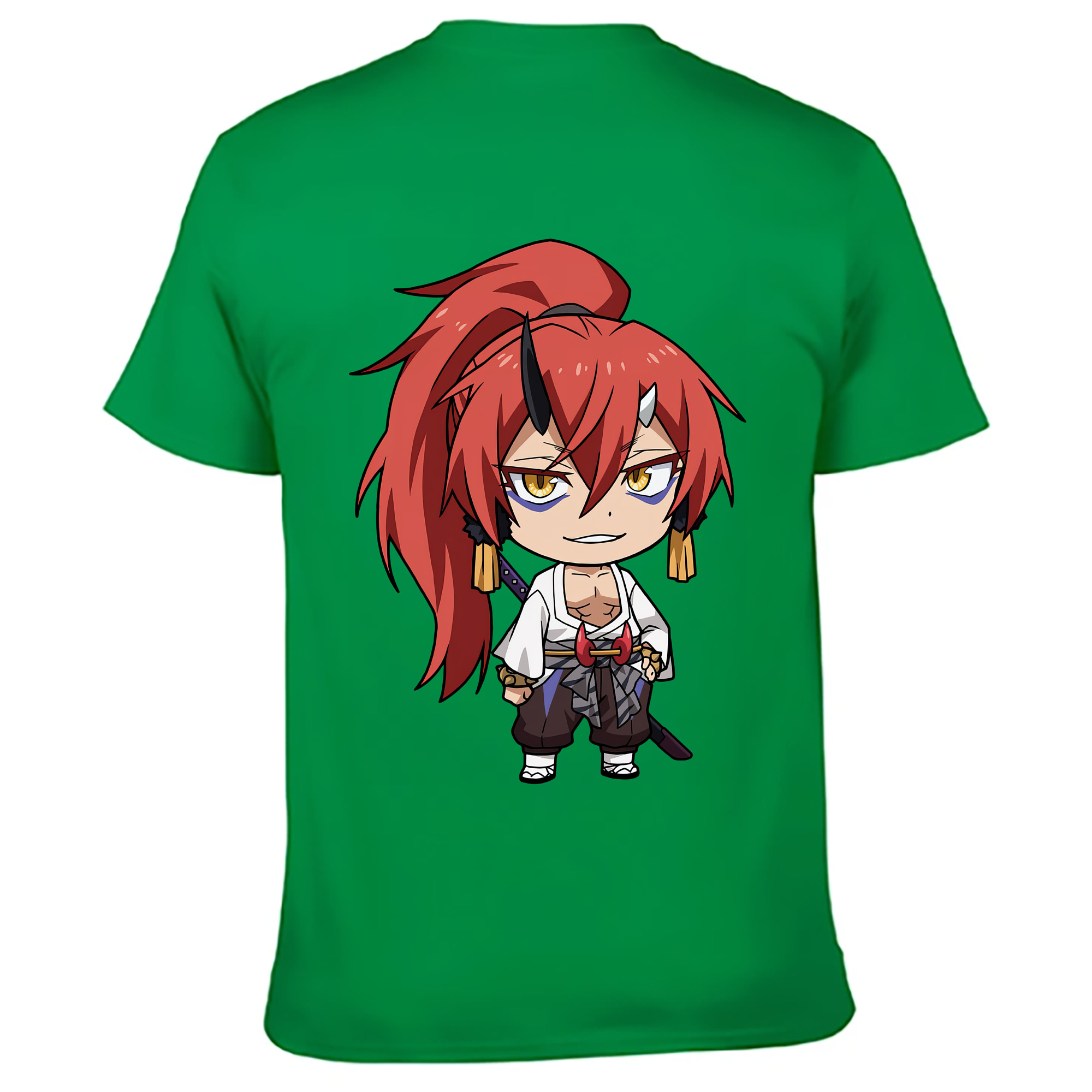 （画像用） 転スラ Regarding Reincarnated to Slime 綿100％ メンズ半袖Tシャツ（バックプリント） 通気性