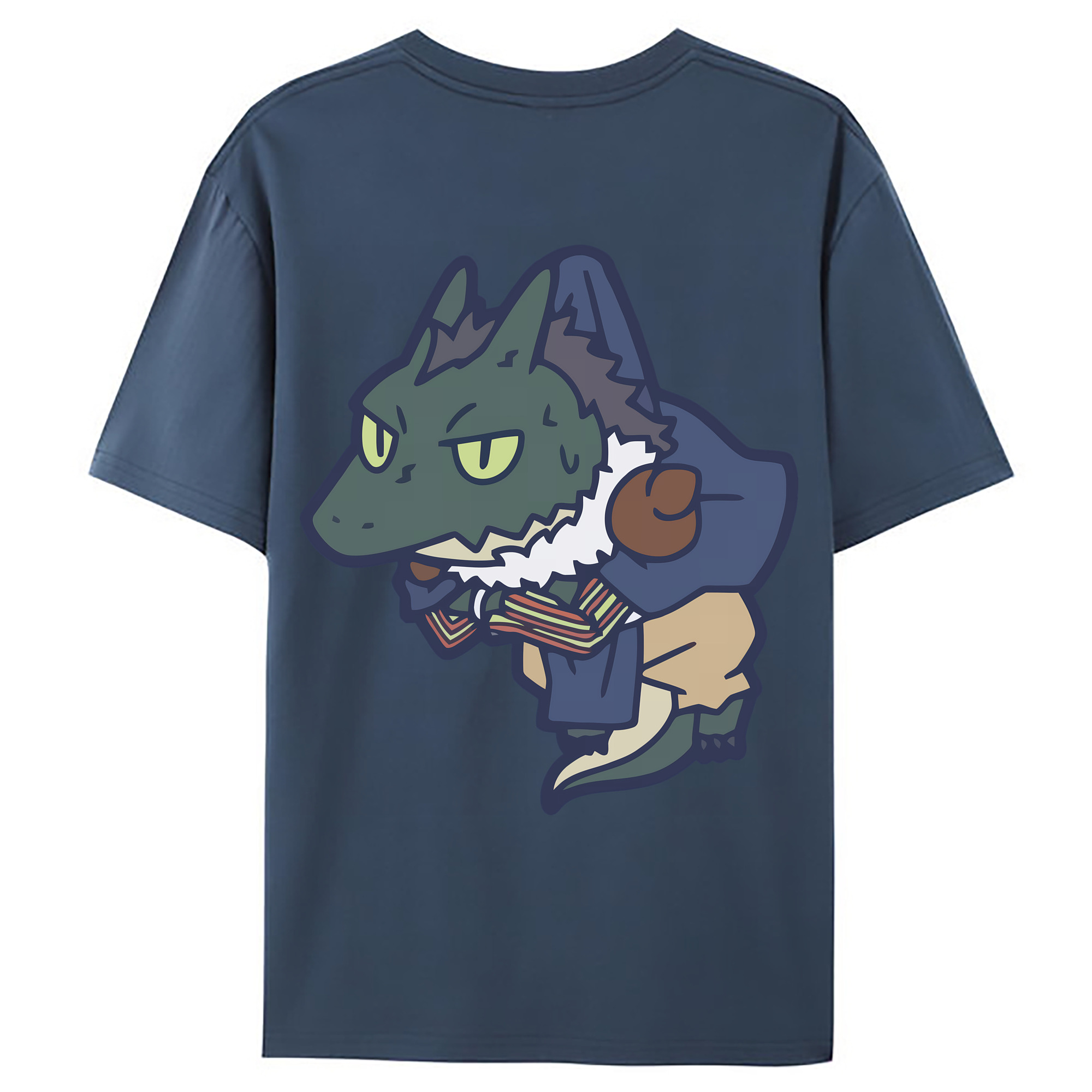 （画像用） 転スラ Regarding Reincarnated to Slime 綿100％ メンズ半袖Tシャツ（バックプリント） 通気性
