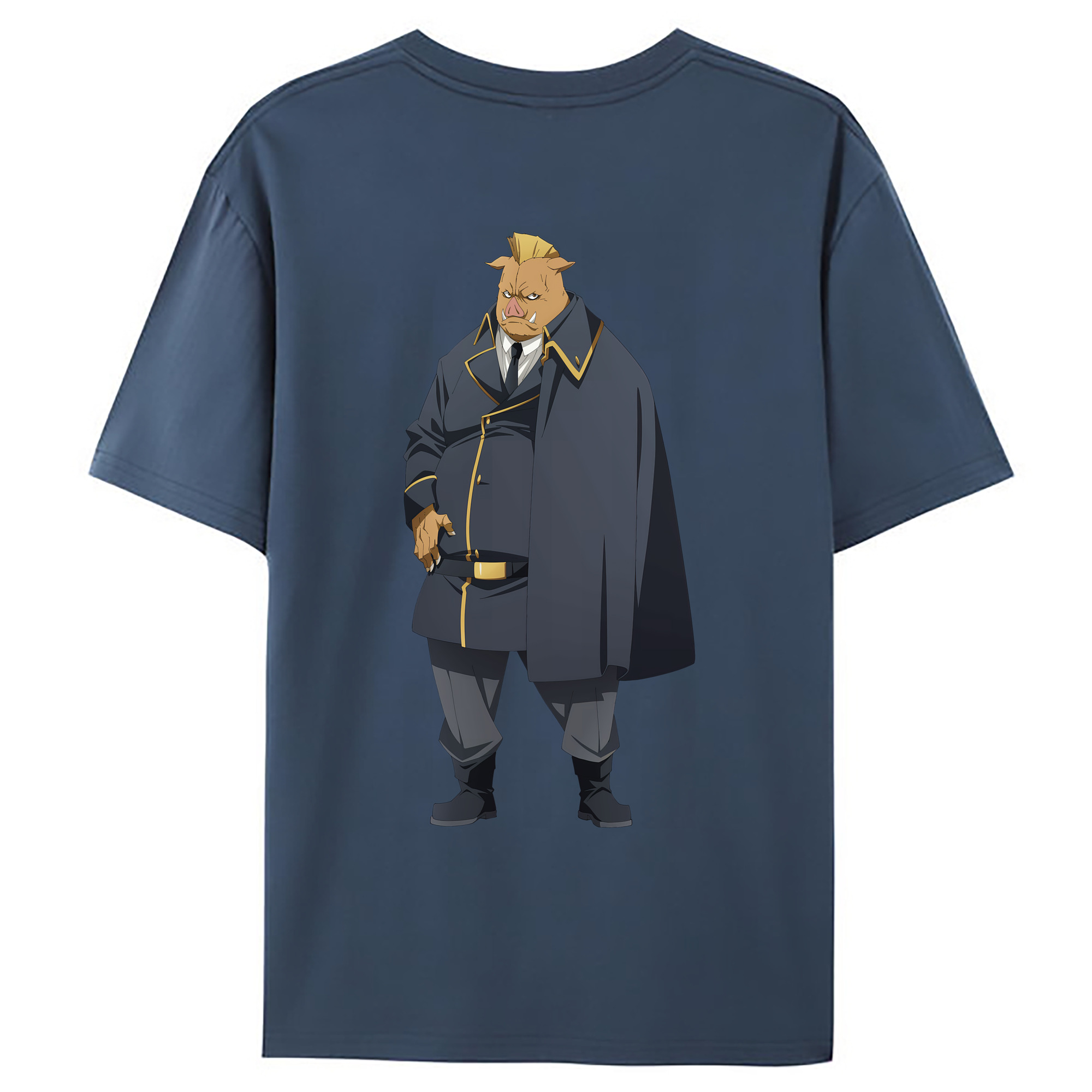 （画像用） 転スラ Regarding Reincarnated to Slime 綿100％ メンズ半袖Tシャツ（バックプリント） 通気性