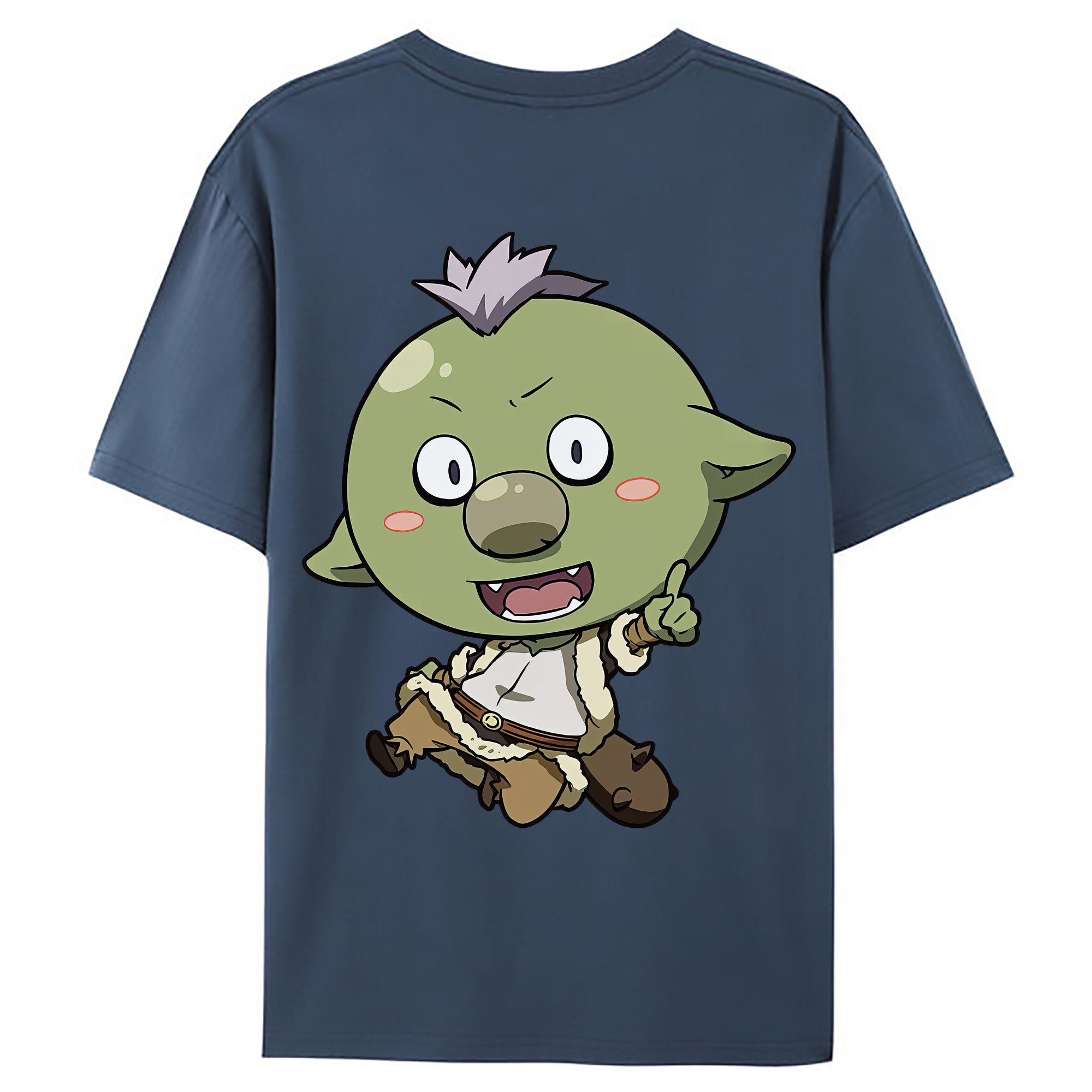 （画像用） 転スラ Regarding Reincarnated to Slime 綿100％ メンズ半袖Tシャツ（バックプリント） 通気性