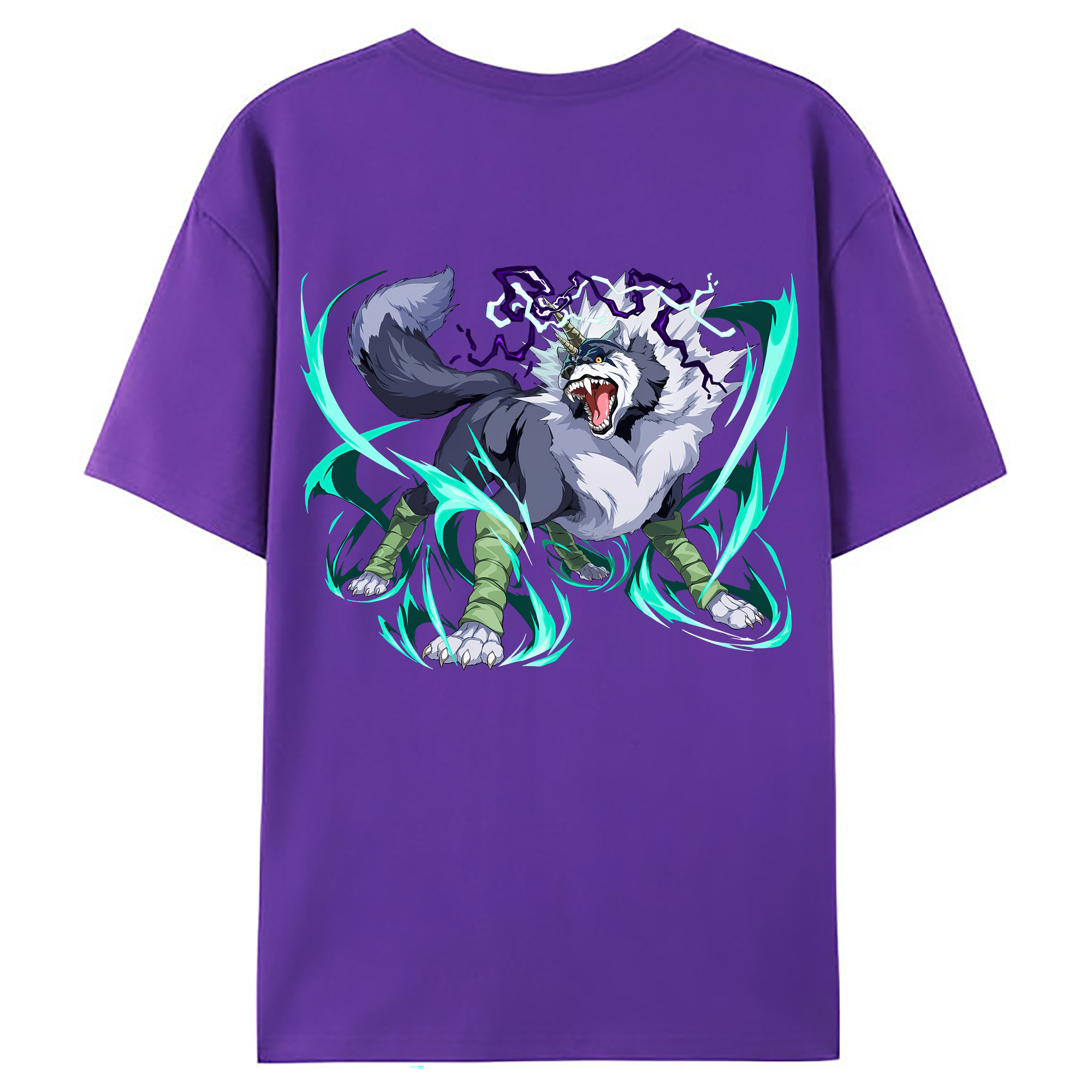 （画像用） 転スラ Regarding Reincarnated to Slime 綿100％ メンズ半袖Tシャツ（バックプリント） 通気性