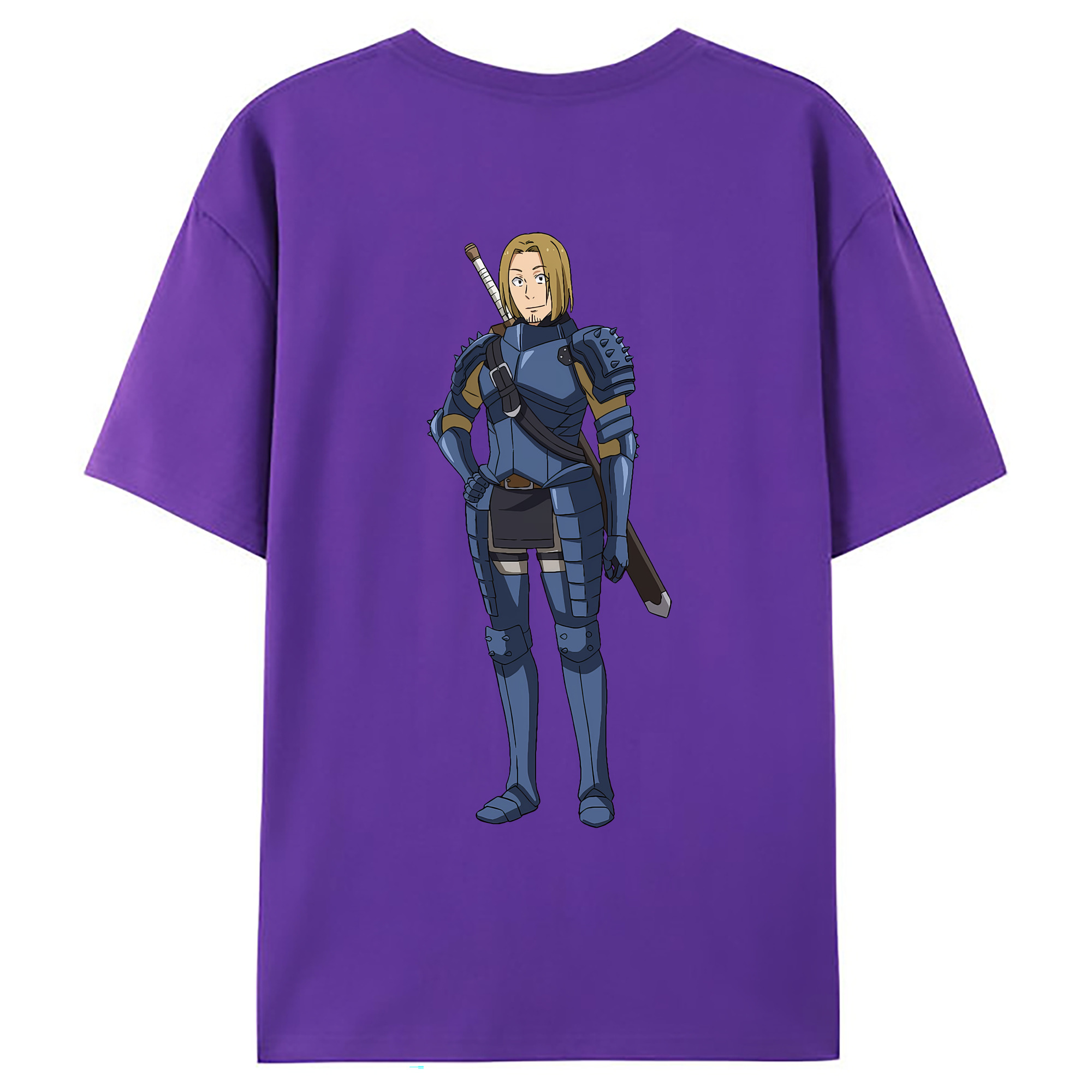 （画像用） 転スラ Regarding Reincarnated to Slime 綿100％ メンズ半袖Tシャツ（バックプリント） 通気性