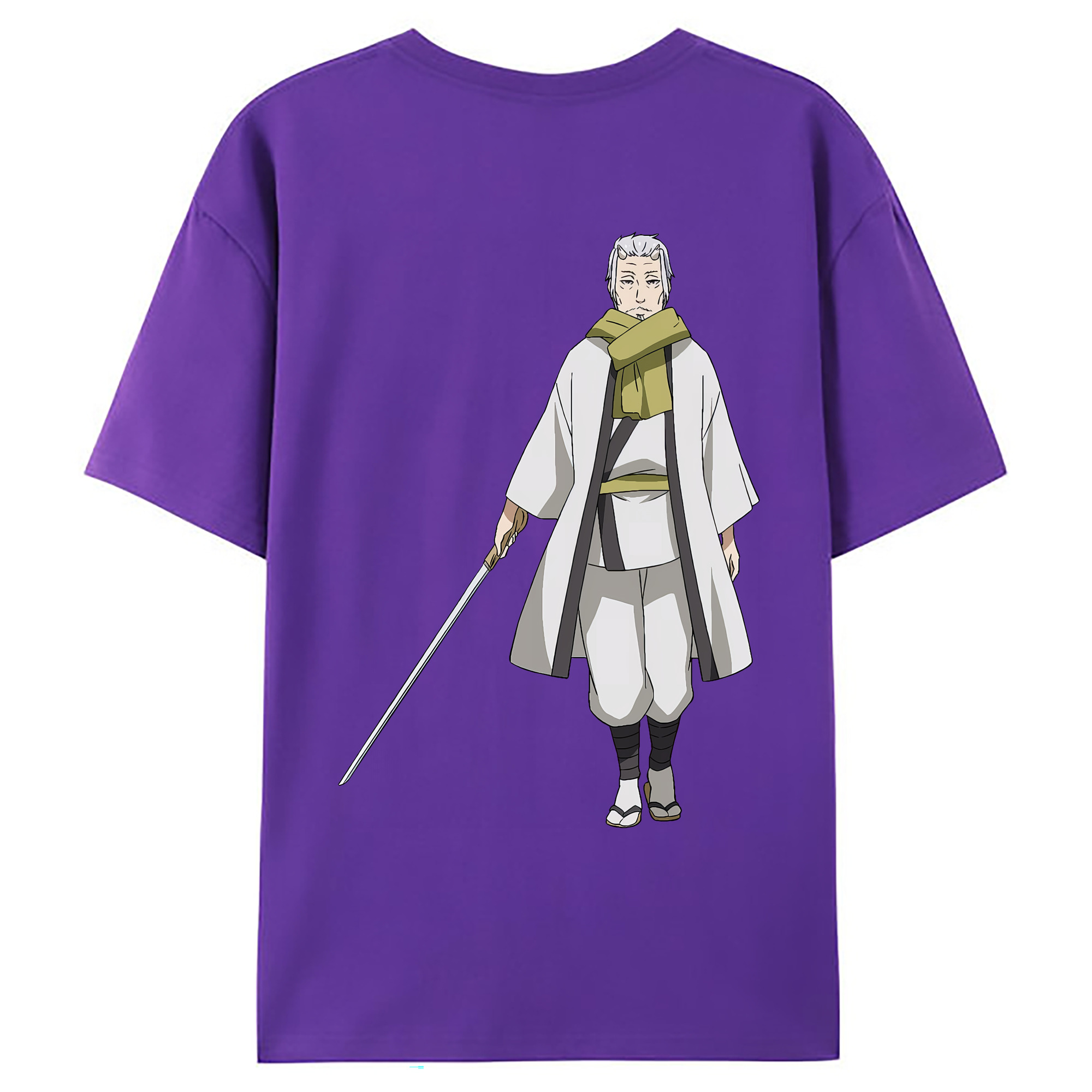 （画像用） 転スラ Regarding Reincarnated to Slime 綿100％ メンズ半袖Tシャツ（バックプリント） 通気性