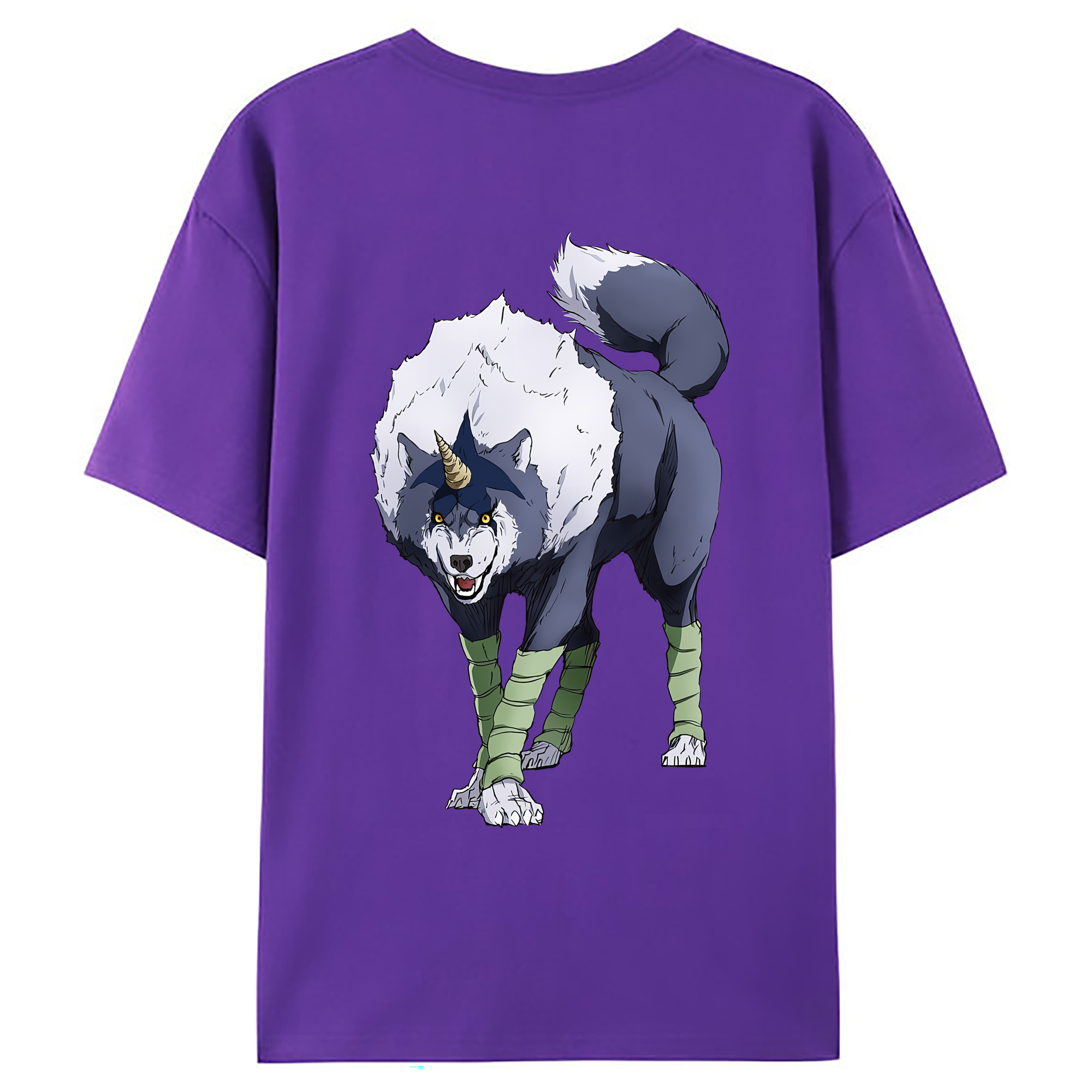 （画像用） 転スラ Regarding Reincarnated to Slime 綿100％ メンズ半袖Tシャツ（バックプリント） 通気性