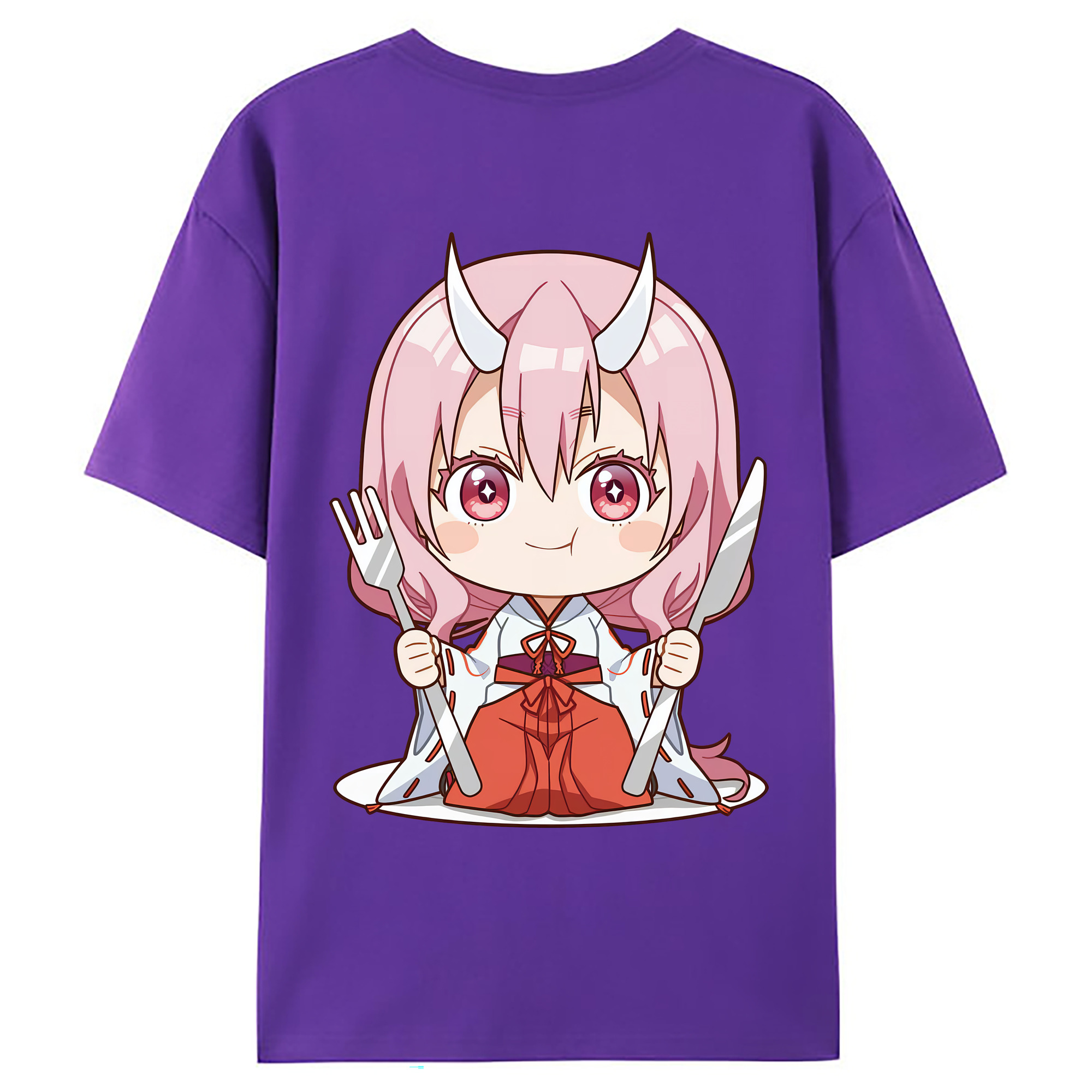 （画像用） 転スラ Regarding Reincarnated to Slime 綿100％ メンズ半袖Tシャツ（バックプリント） 通気性