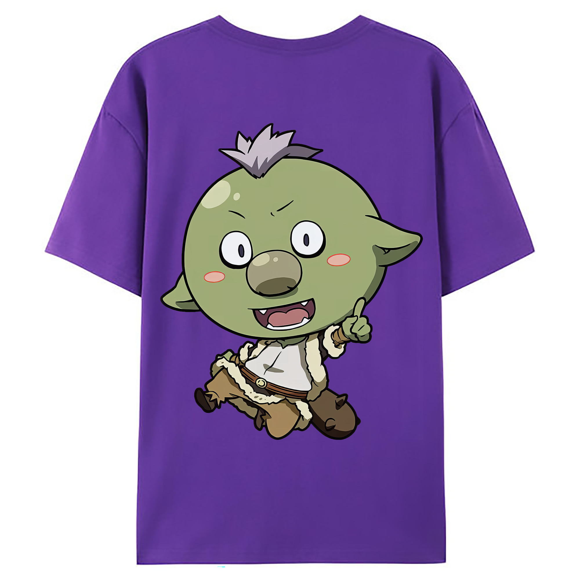 （画像用） 転スラ Regarding Reincarnated to Slime 綿100％ メンズ半袖Tシャツ（バックプリント） 通気性