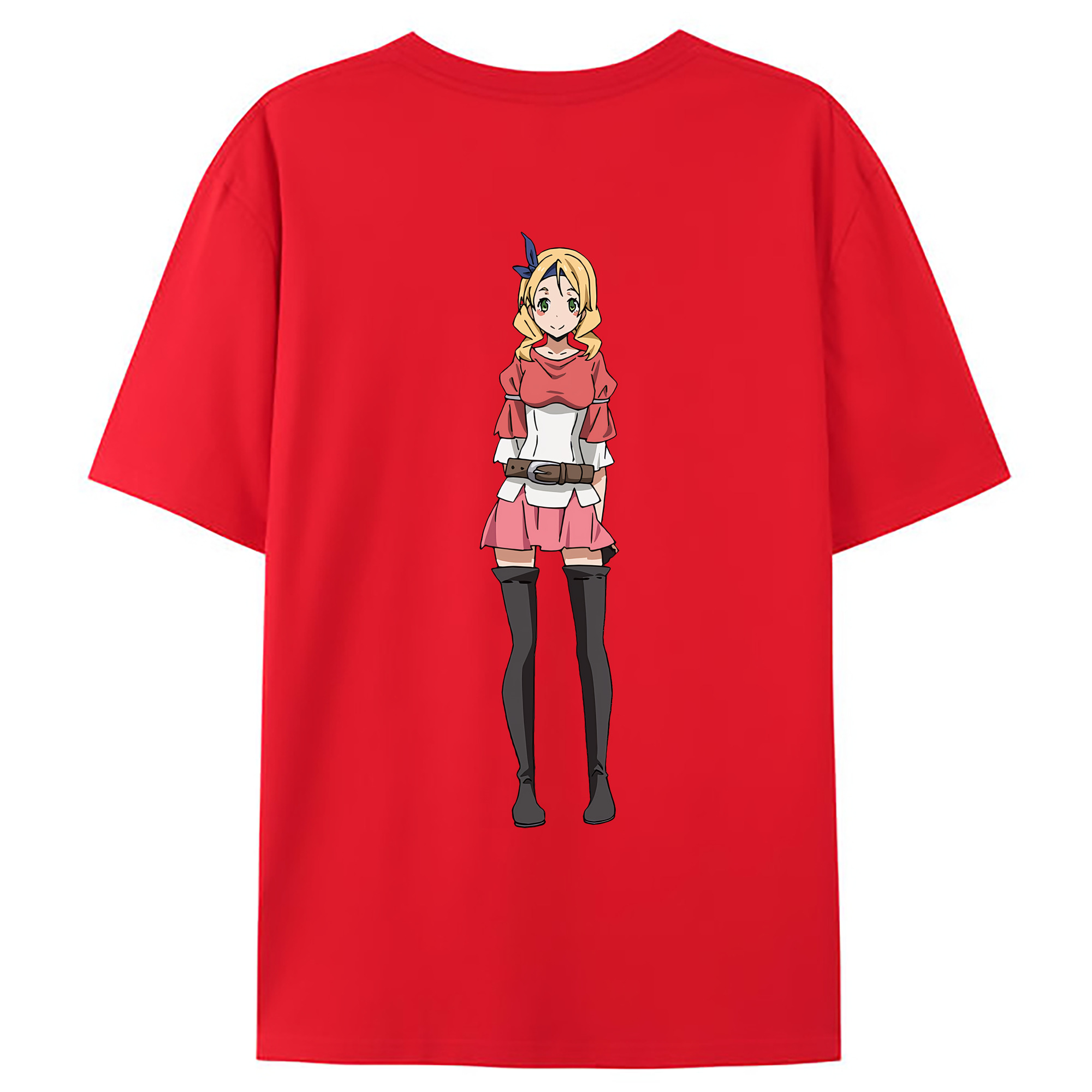（画像用） 転スラ Regarding Reincarnated to Slime 綿100％ メンズ半袖Tシャツ（バックプリント） 通気性