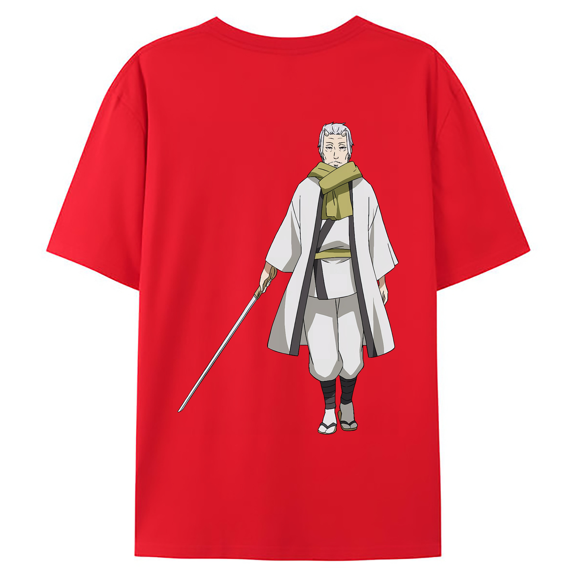 （画像用） 転スラ Regarding Reincarnated to Slime 綿100％ メンズ半袖Tシャツ（バックプリント） 通気性