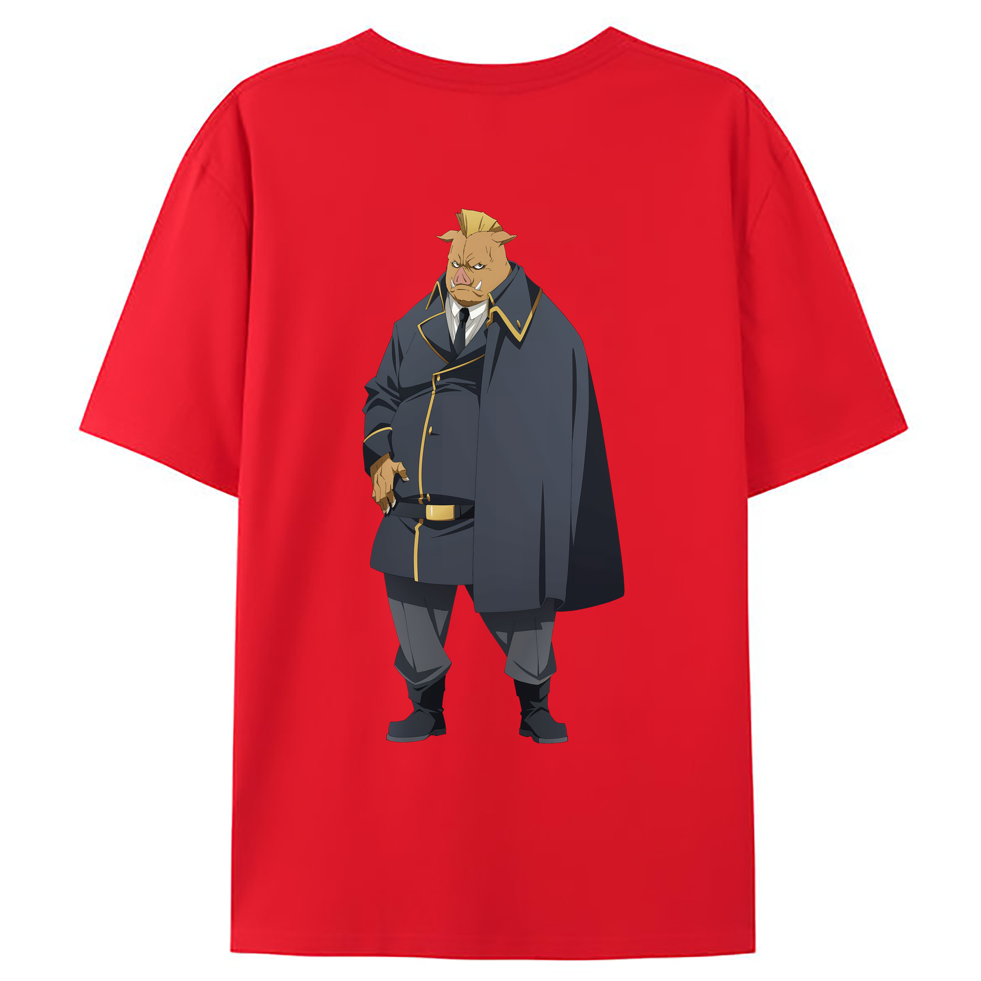 （画像用） 転スラ Regarding Reincarnated to Slime 綿100％ メンズ半袖Tシャツ（バックプリント） 通気性