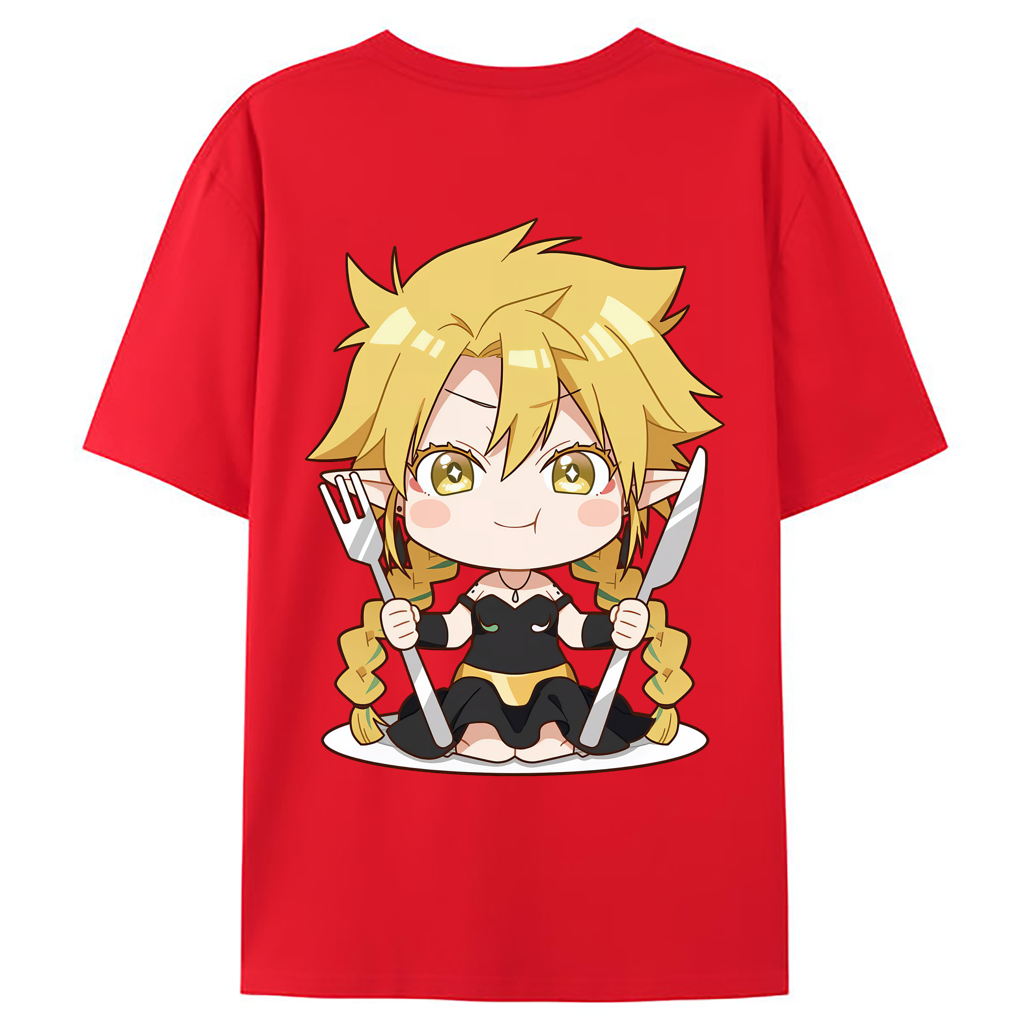 （画像用） 転スラ Regarding Reincarnated to Slime 綿100％ メンズ半袖Tシャツ（バックプリント） 通気性