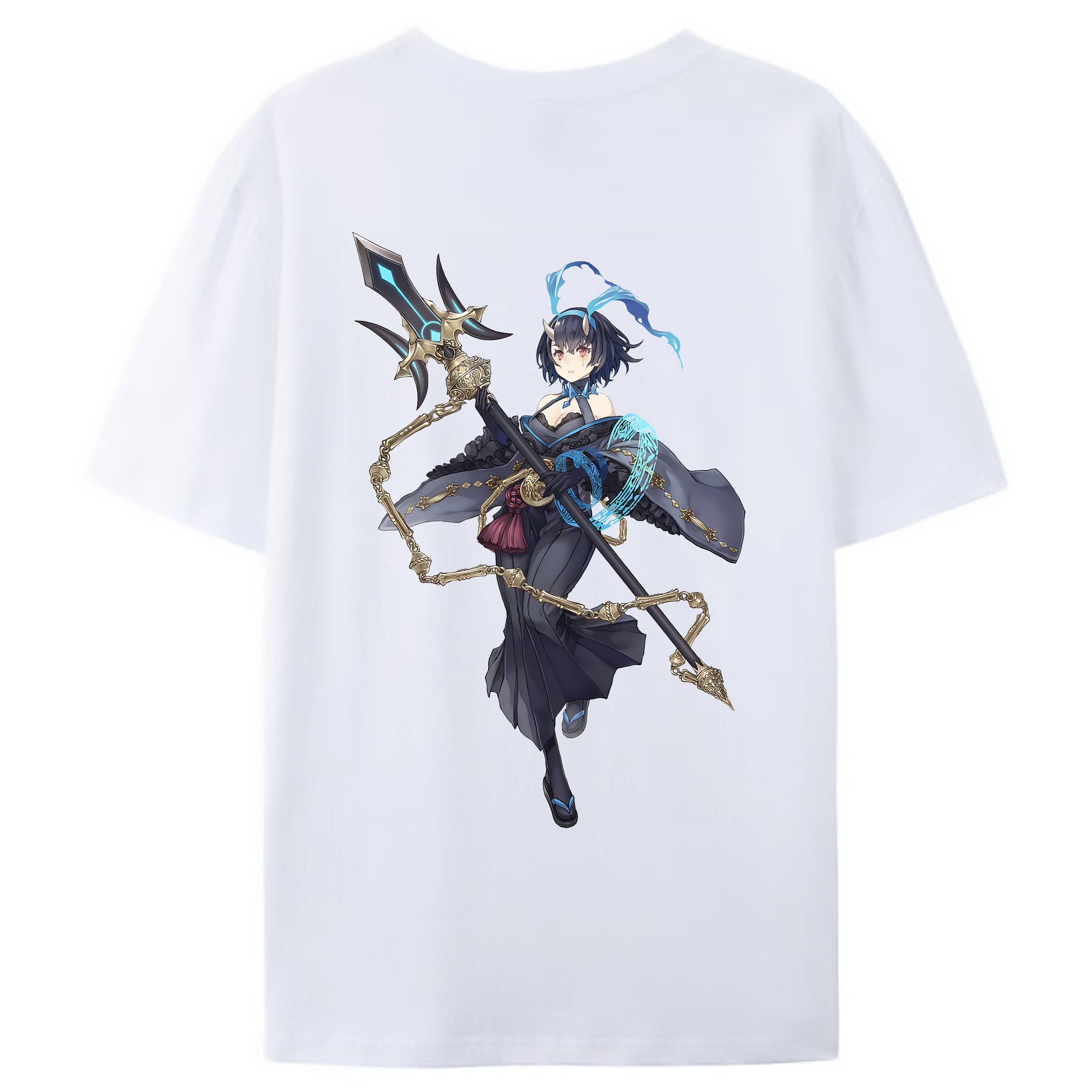 （画像用） 転スラ Regarding Reincarnated to Slime 綿100％ メンズ半袖Tシャツ（バックプリント） 通気性