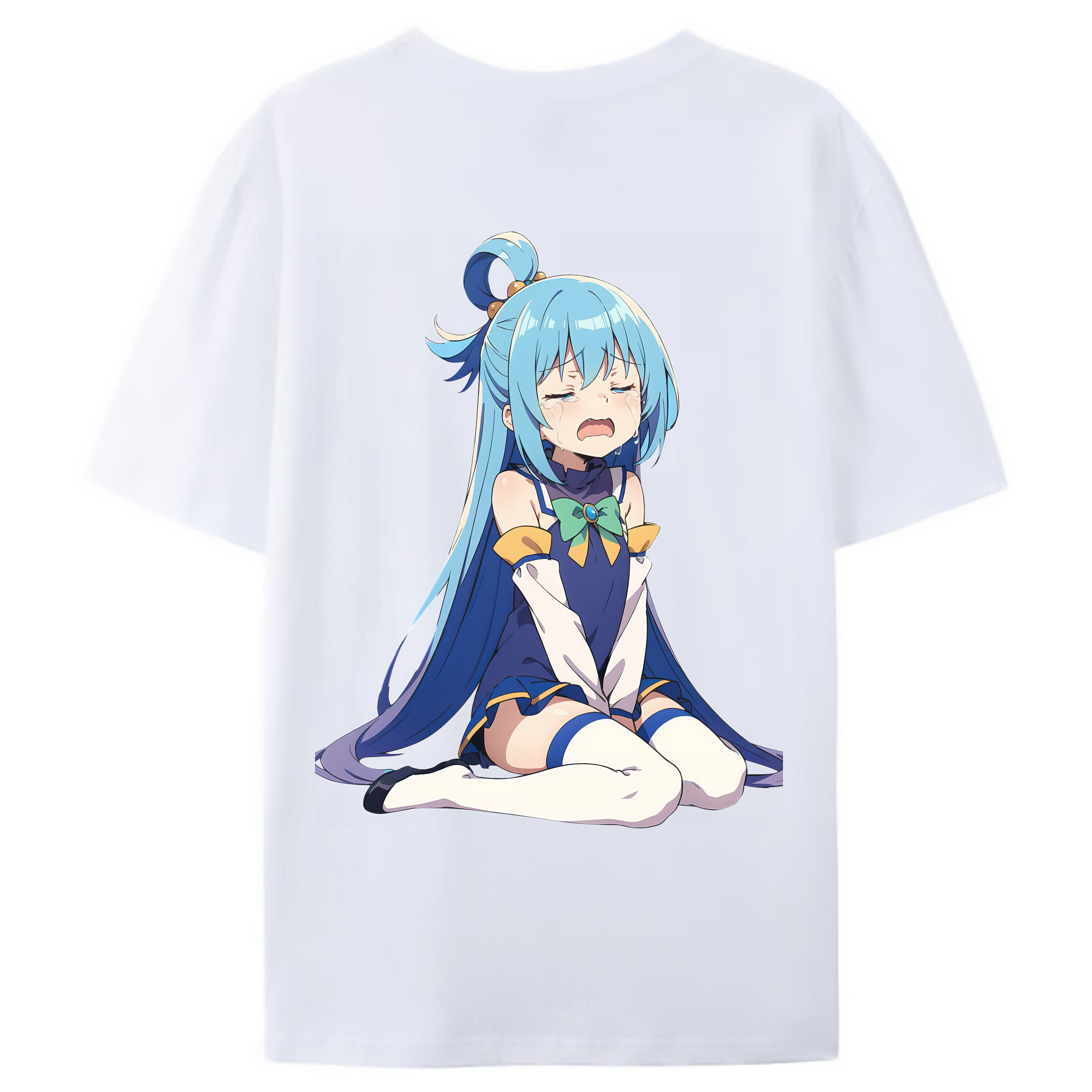 （画像用） 転スラ Regarding Reincarnated to Slime 綿100％ メンズ半袖Tシャツ（バックプリント） 通気性