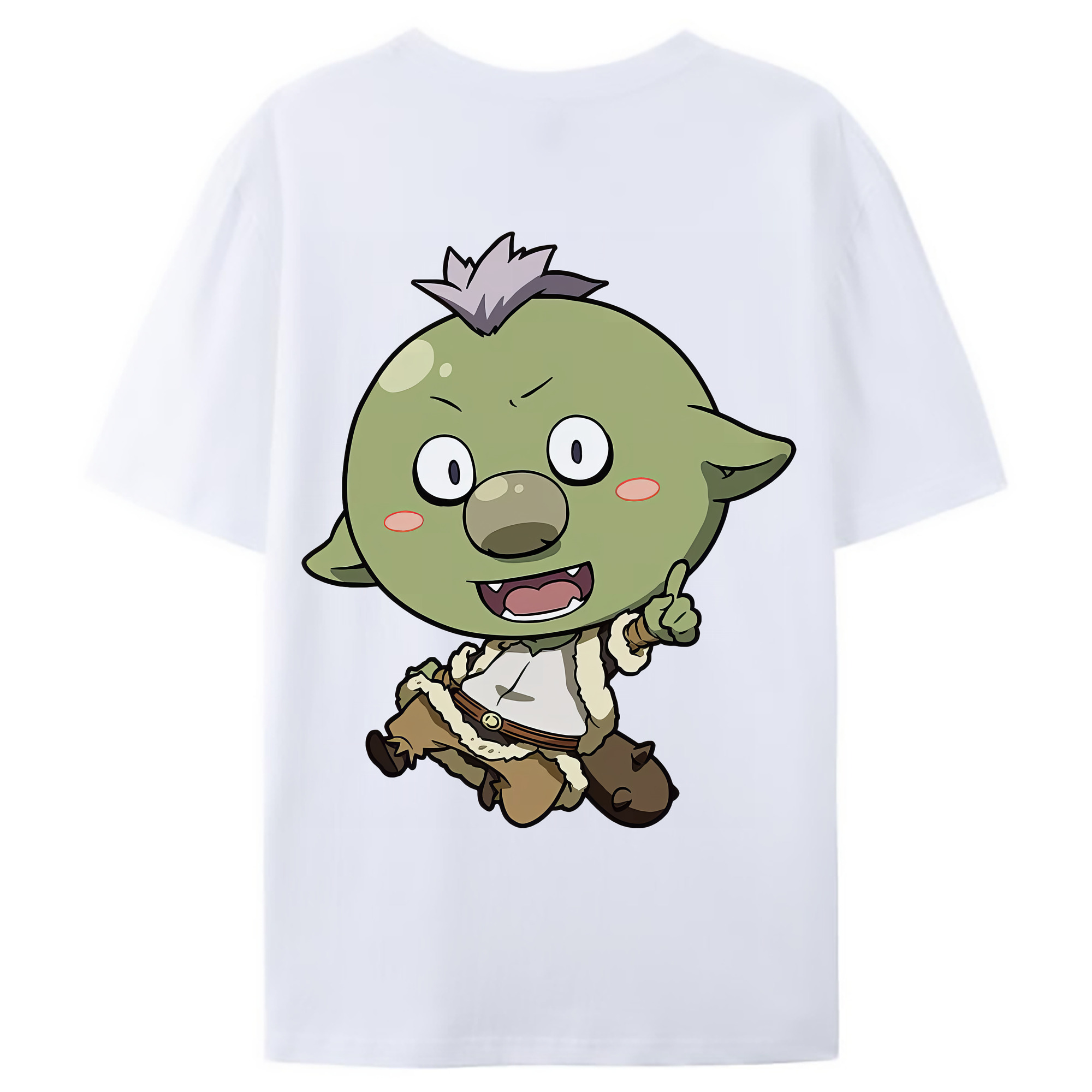 （画像用） 転スラ Regarding Reincarnated to Slime 綿100％ メンズ半袖Tシャツ（バックプリント） 通気性