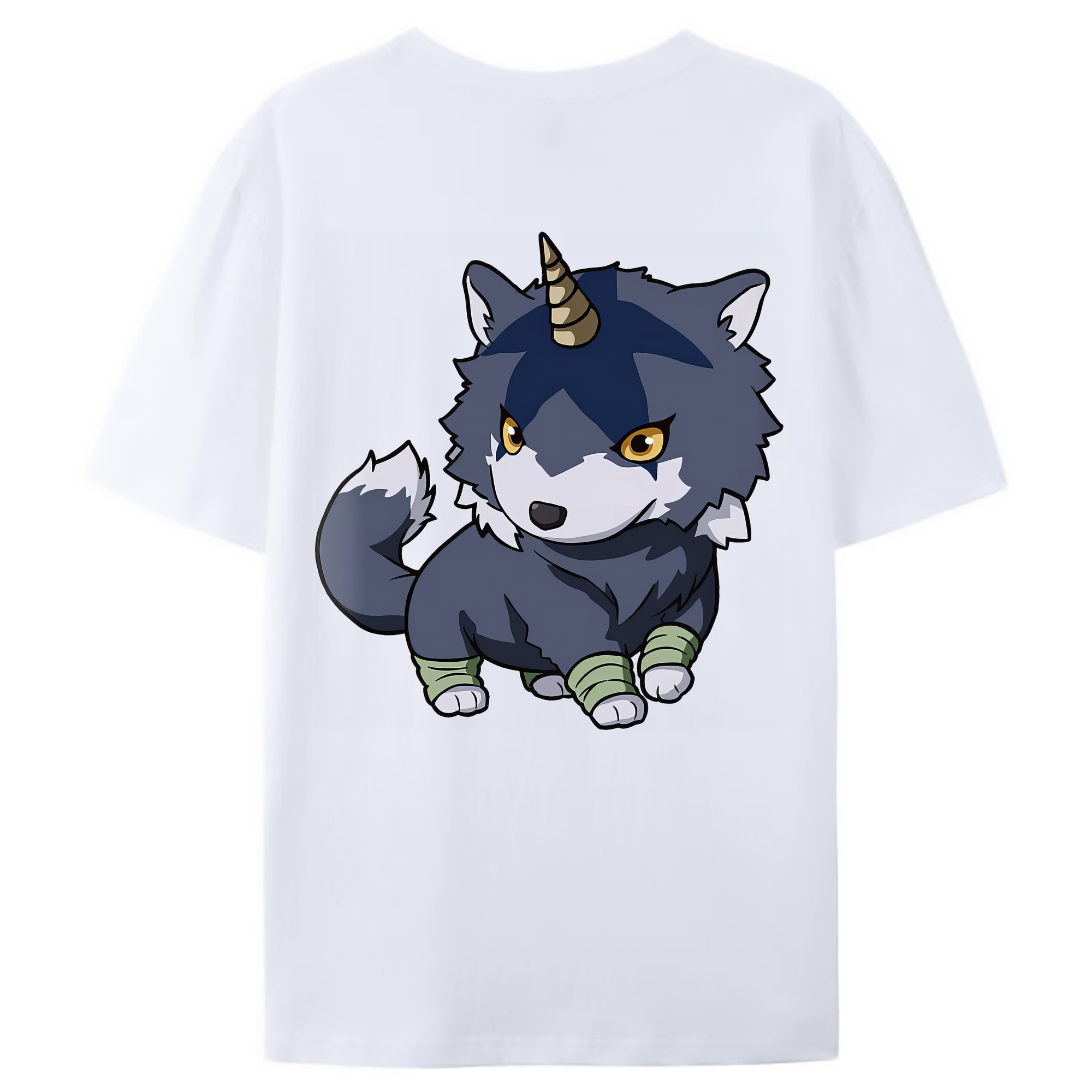 （画像用） 転スラ Regarding Reincarnated to Slime 綿100％ メンズ半袖Tシャツ（バックプリント） 通気性