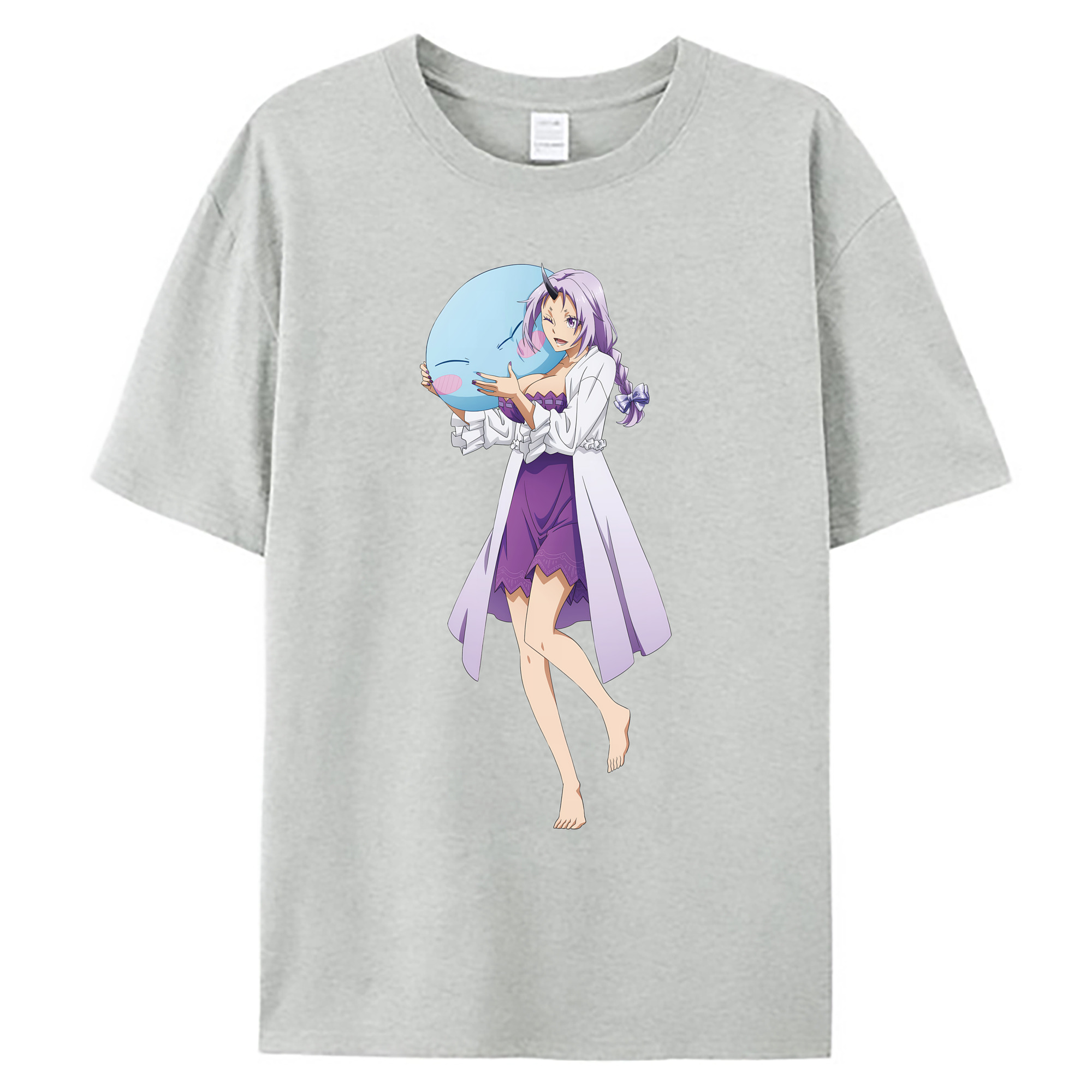（画像用） 転スラ Regarding Reincarnated to Slime 綿100％ メンズ半袖Tシャツ｜肌触りやわらか＆通気性