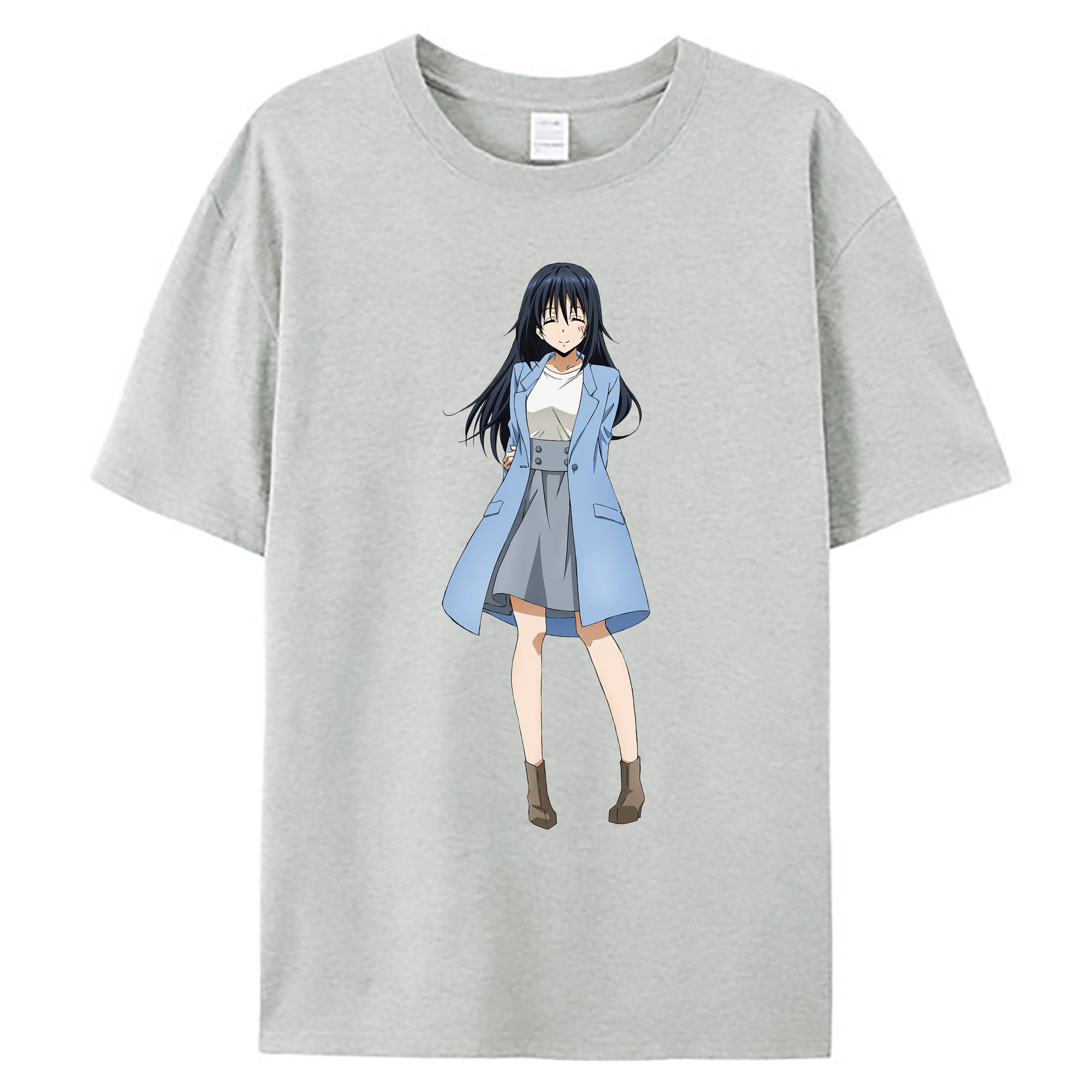 （画像用） 転スラ Regarding Reincarnated to Slime 綿100％ メンズ半袖Tシャツ｜肌触りやわらか＆通気性