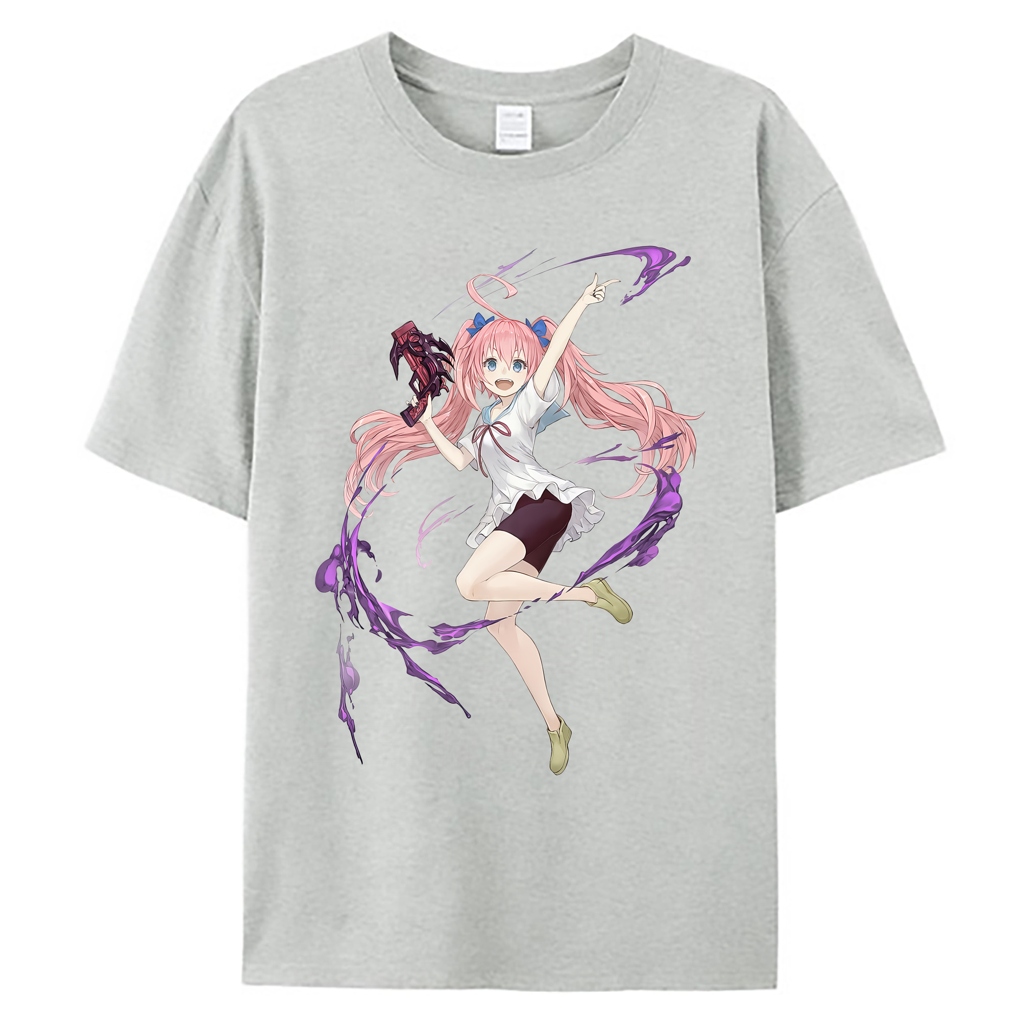 （画像用） 転スラ Regarding Reincarnated to Slime 綿100％ メンズ半袖Tシャツ｜肌触りやわらか＆通気性