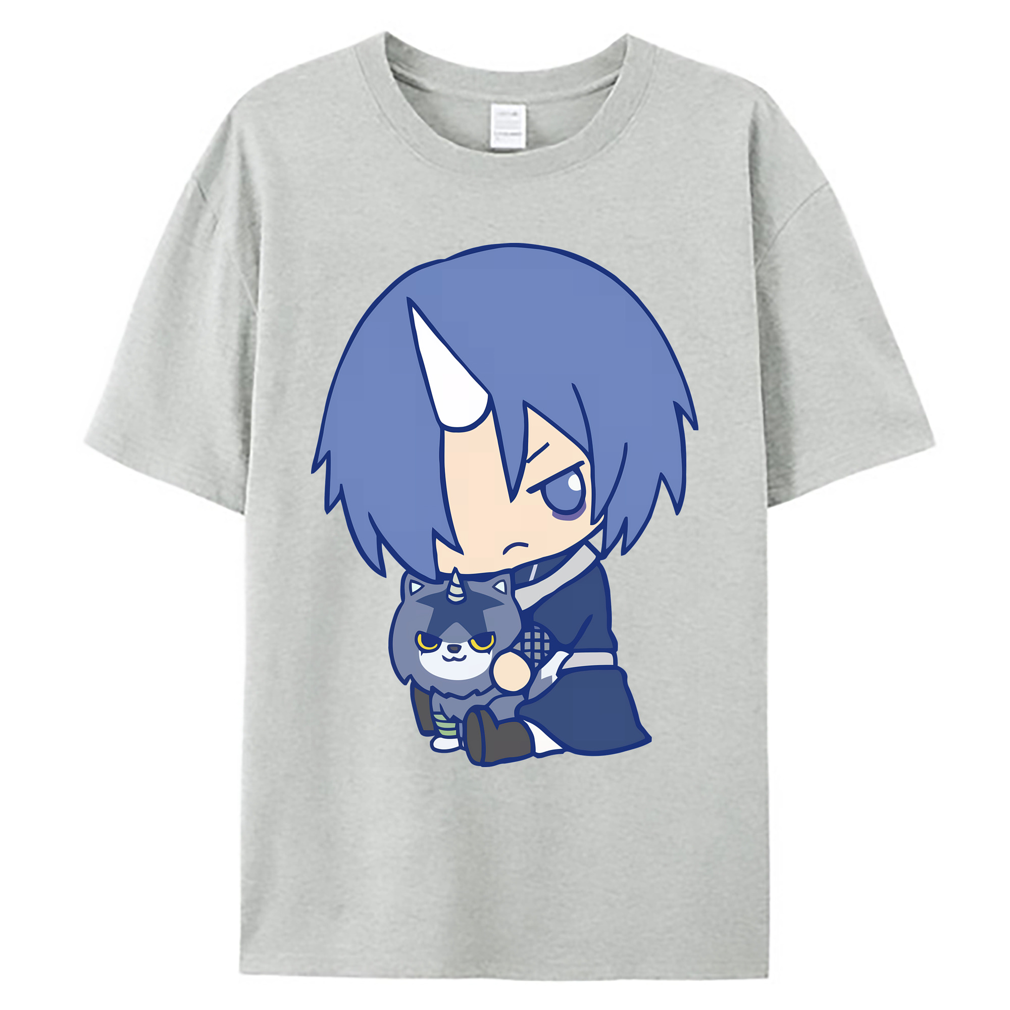（画像用） 転スラ Regarding Reincarnated to Slime 綿100％ メンズ半袖Tシャツ｜肌触りやわらか＆通気性