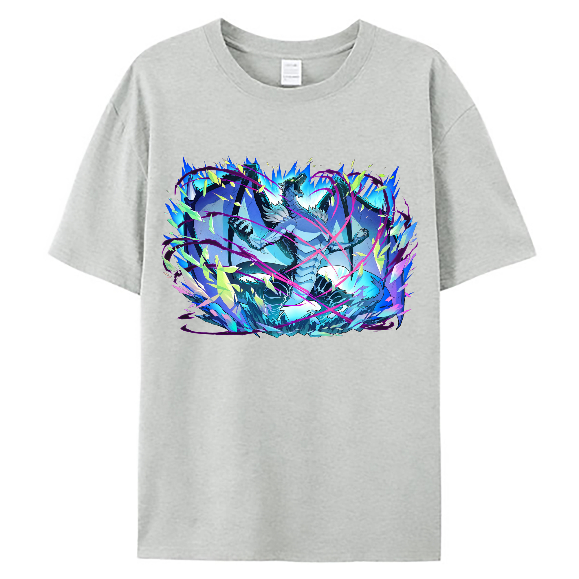 （画像用） 転スラ Regarding Reincarnated to Slime 綿100％ メンズ半袖Tシャツ｜肌触りやわらか＆通気性