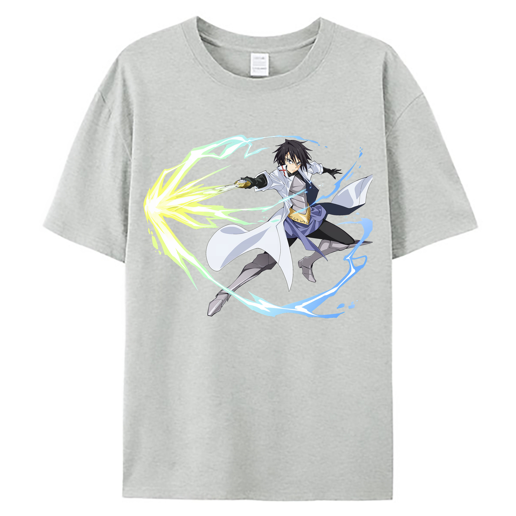 （画像用） 転スラ Regarding Reincarnated to Slime 綿100％ メンズ半袖Tシャツ｜肌触りやわらか＆通気性