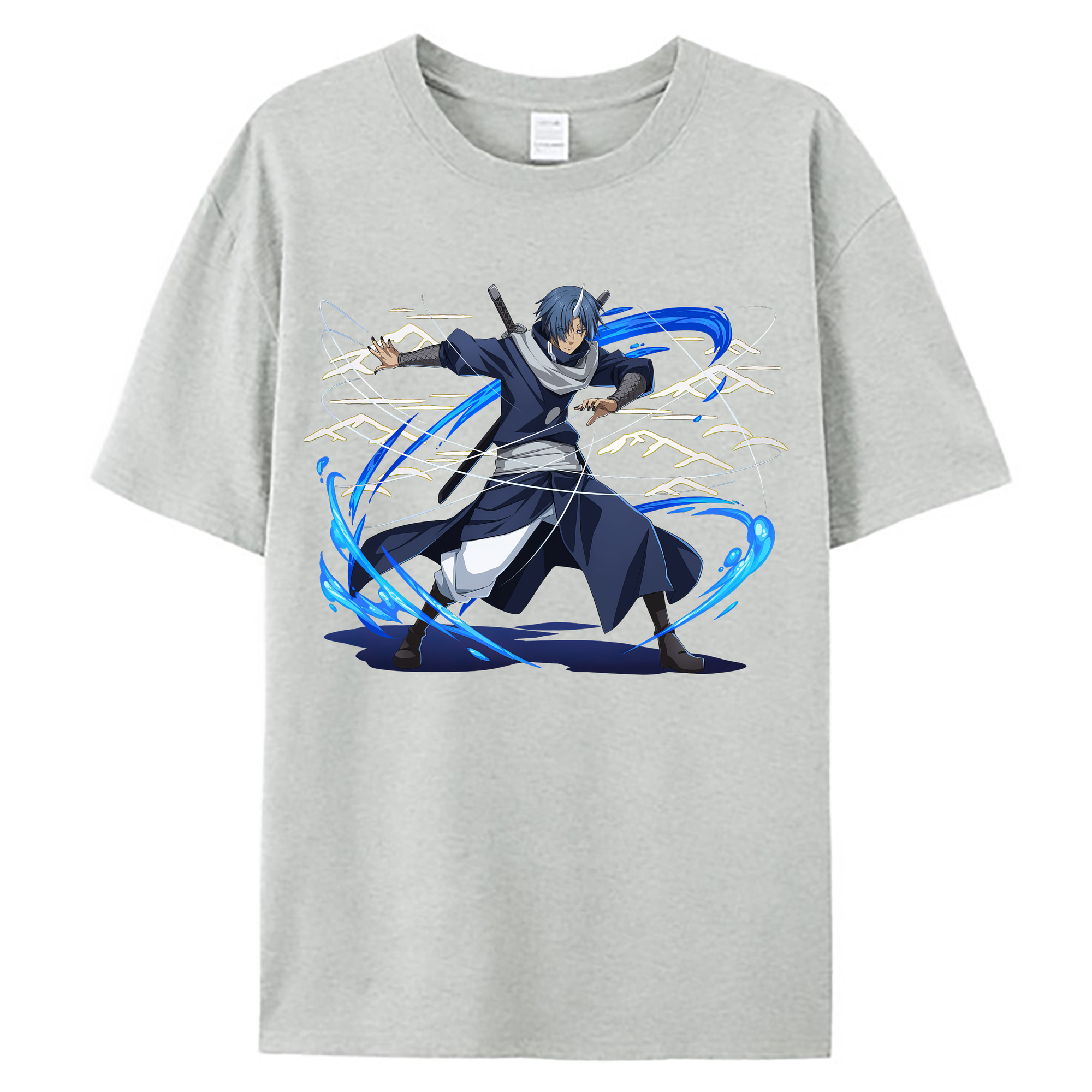 （画像用） 転スラ Regarding Reincarnated to Slime 綿100％ メンズ半袖Tシャツ｜肌触りやわらか＆通気性