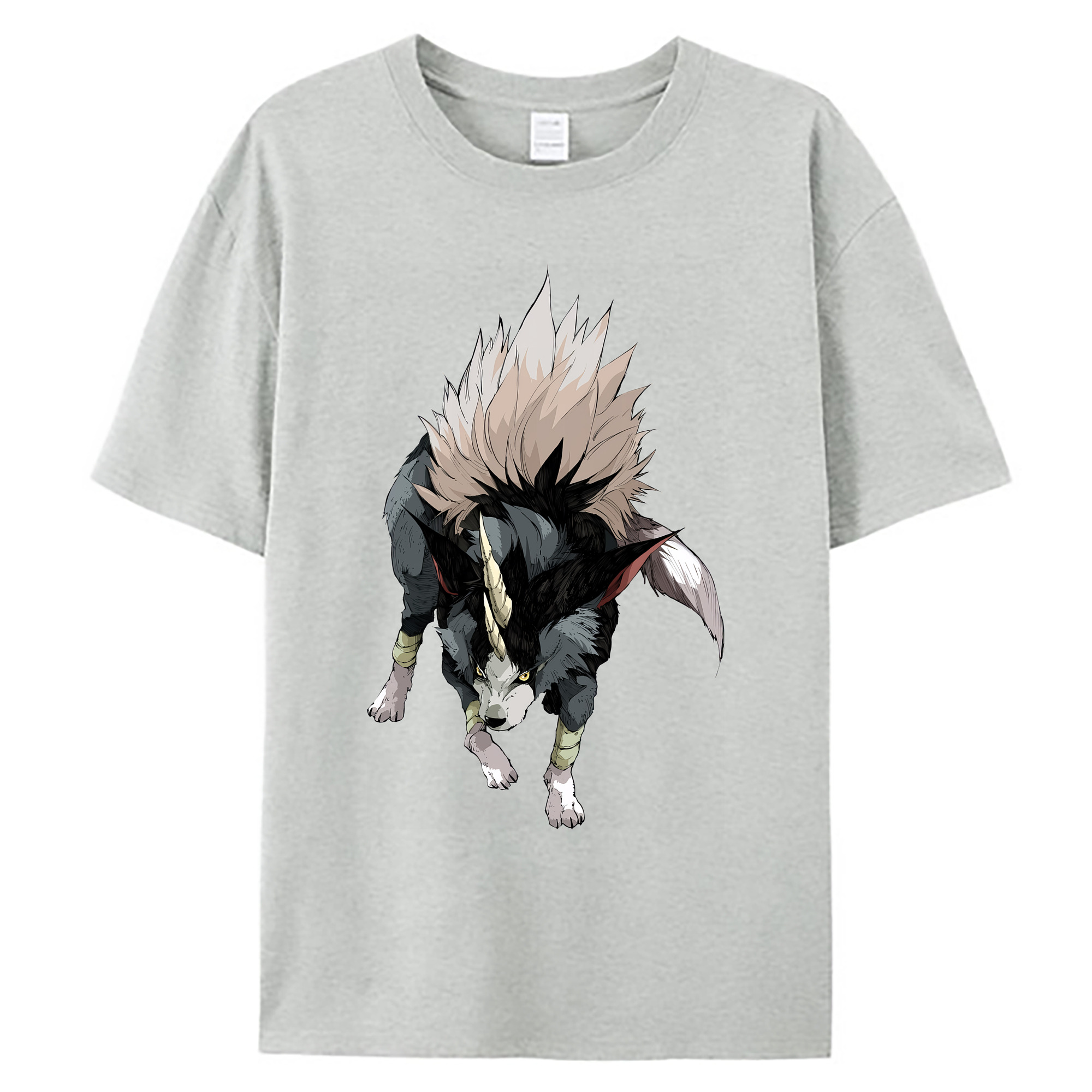 （画像用） 転スラ Regarding Reincarnated to Slime 綿100％ メンズ半袖Tシャツ｜肌触りやわらか＆通気性