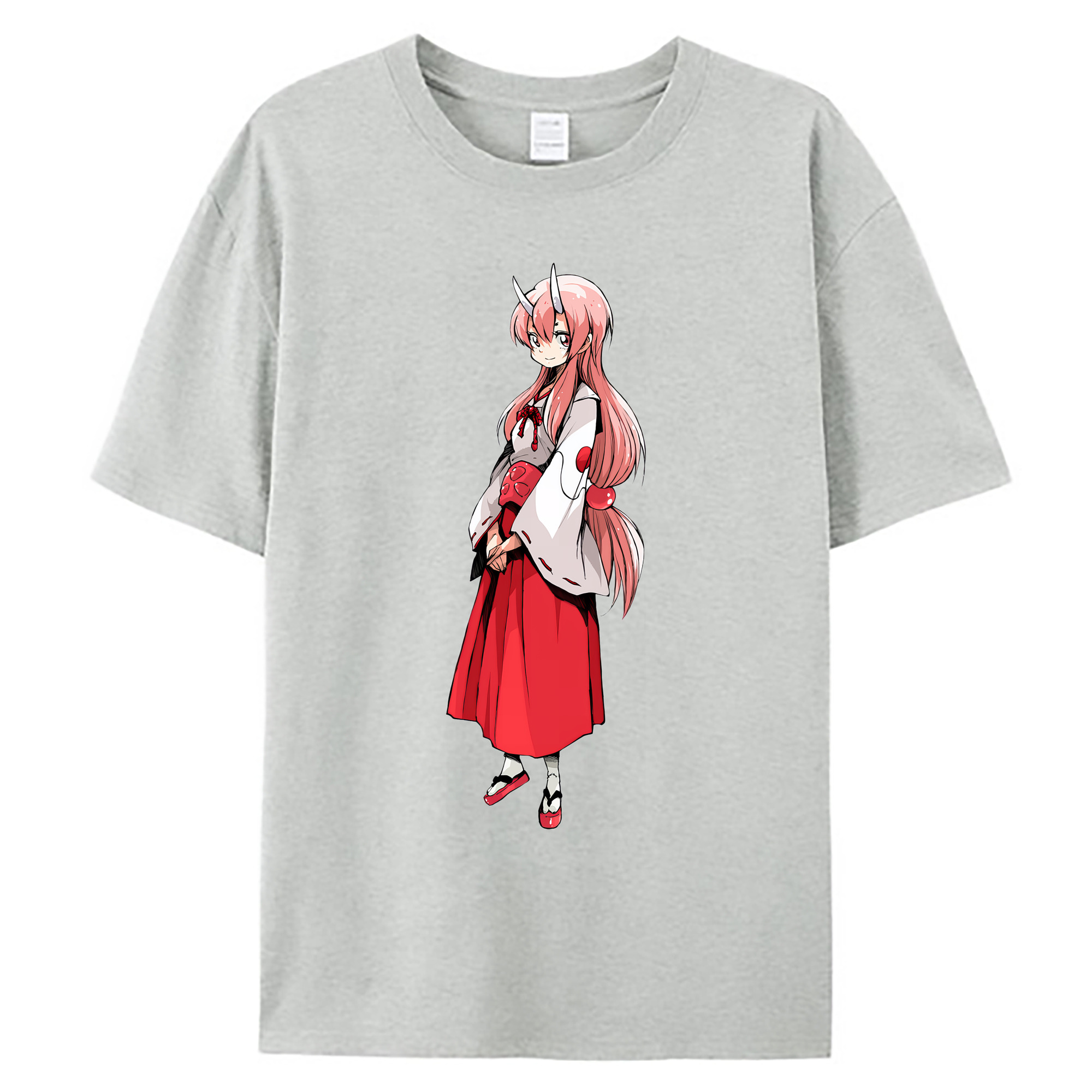 （画像用） 転スラ Regarding Reincarnated to Slime 綿100％ メンズ半袖Tシャツ｜肌触りやわらか＆通気性