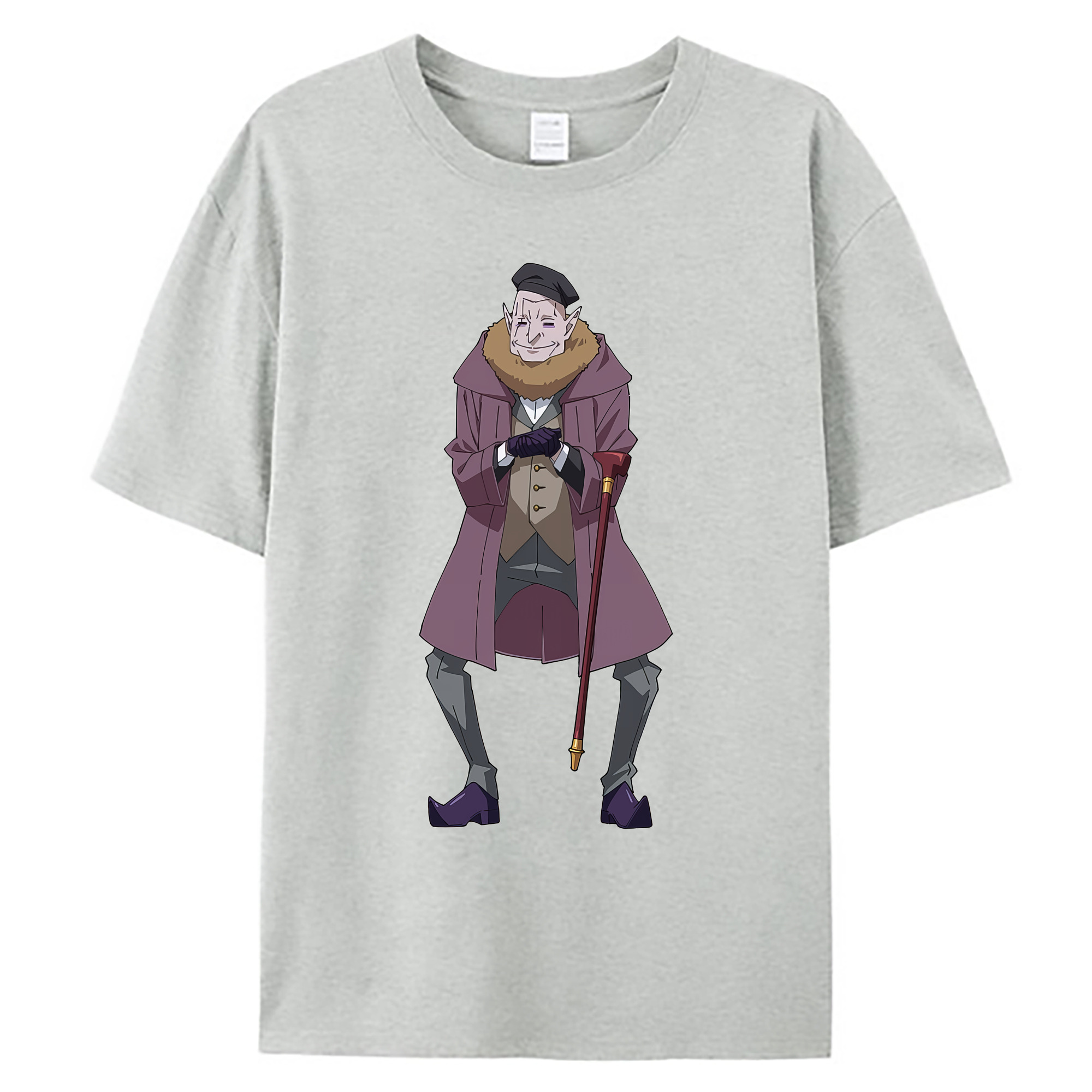 （画像用） 転スラ Regarding Reincarnated to Slime 綿100％ メンズ半袖Tシャツ｜肌触りやわらか＆通気性