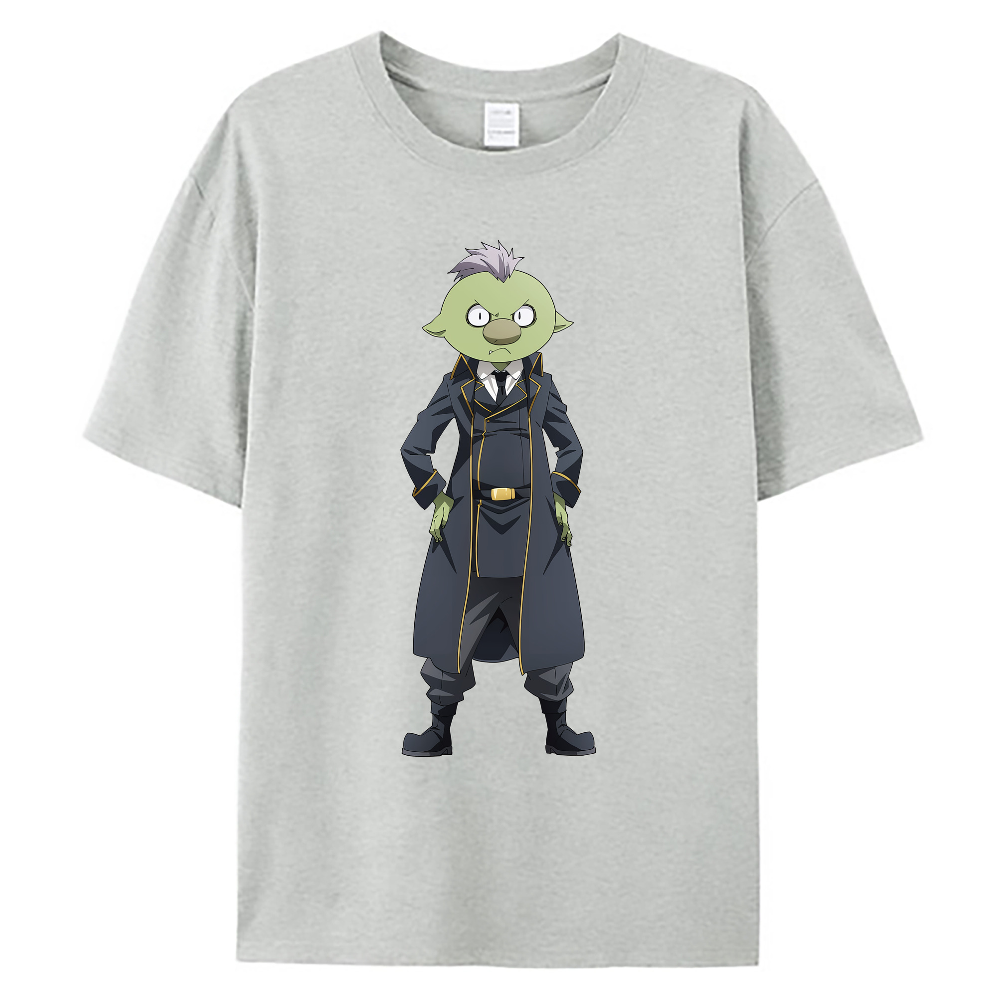 （画像用） 転スラ Regarding Reincarnated to Slime 綿100％ メンズ半袖Tシャツ｜肌触りやわらか＆通気性
