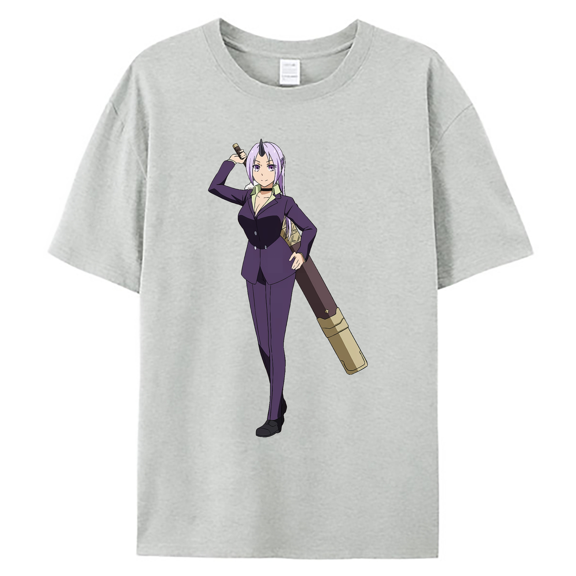 （画像用） 転スラ Regarding Reincarnated to Slime 綿100％ メンズ半袖Tシャツ｜肌触りやわらか＆通気性
