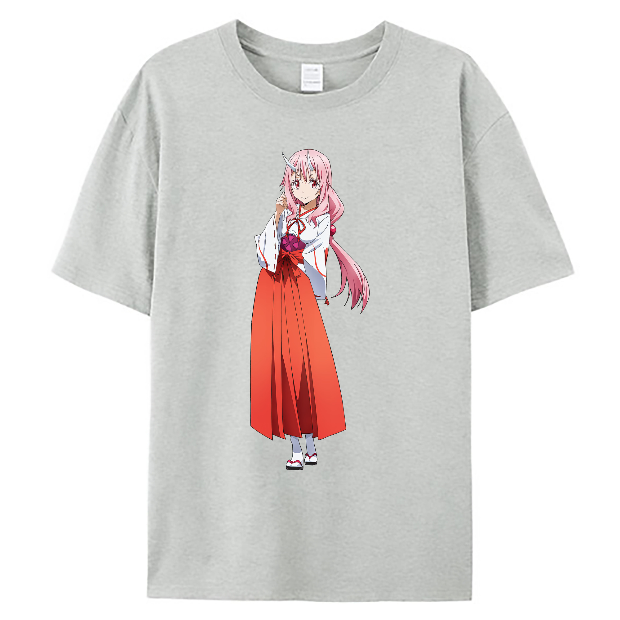 （画像用） 転スラ Regarding Reincarnated to Slime 綿100％ メンズ半袖Tシャツ｜肌触りやわらか＆通気性