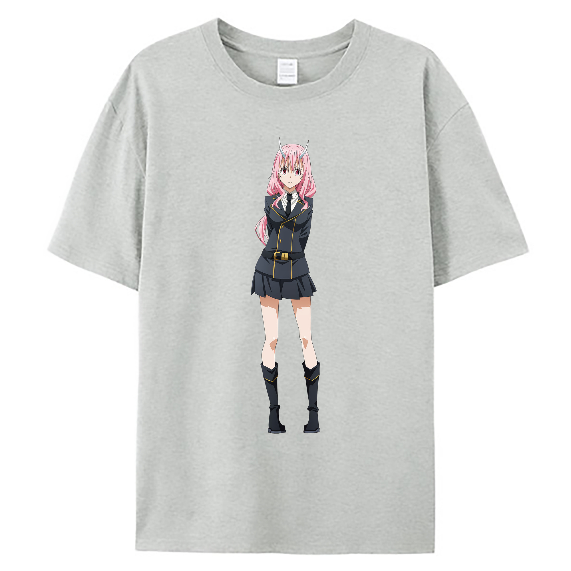 （画像用） 転スラ Regarding Reincarnated to Slime 綿100％ メンズ半袖Tシャツ｜肌触りやわらか＆通気性