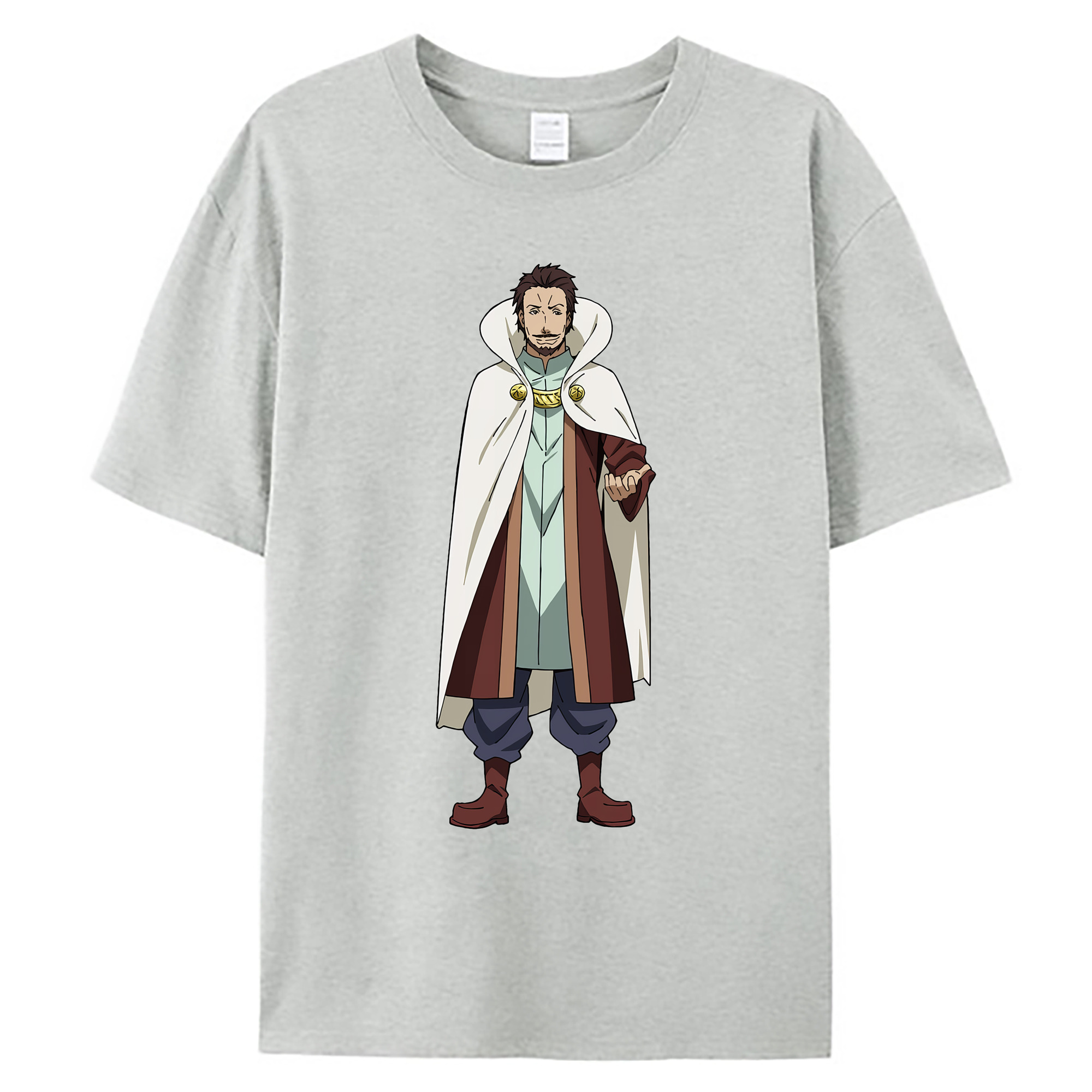 （画像用） 転スラ Regarding Reincarnated to Slime 綿100％ メンズ半袖Tシャツ｜肌触りやわらか＆通気性