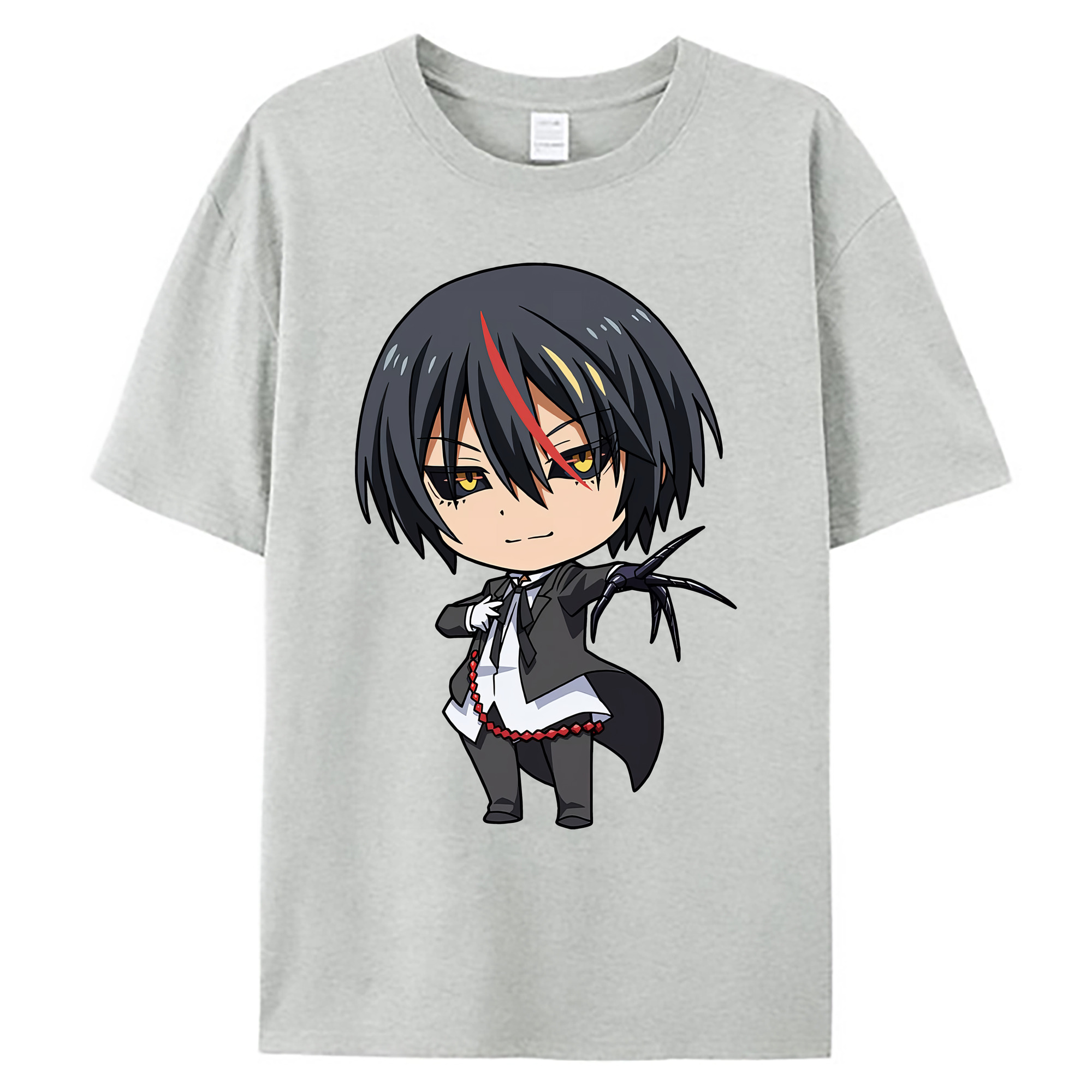 （画像用） 転スラ Regarding Reincarnated to Slime 綿100％ メンズ半袖Tシャツ｜肌触りやわらか＆通気性